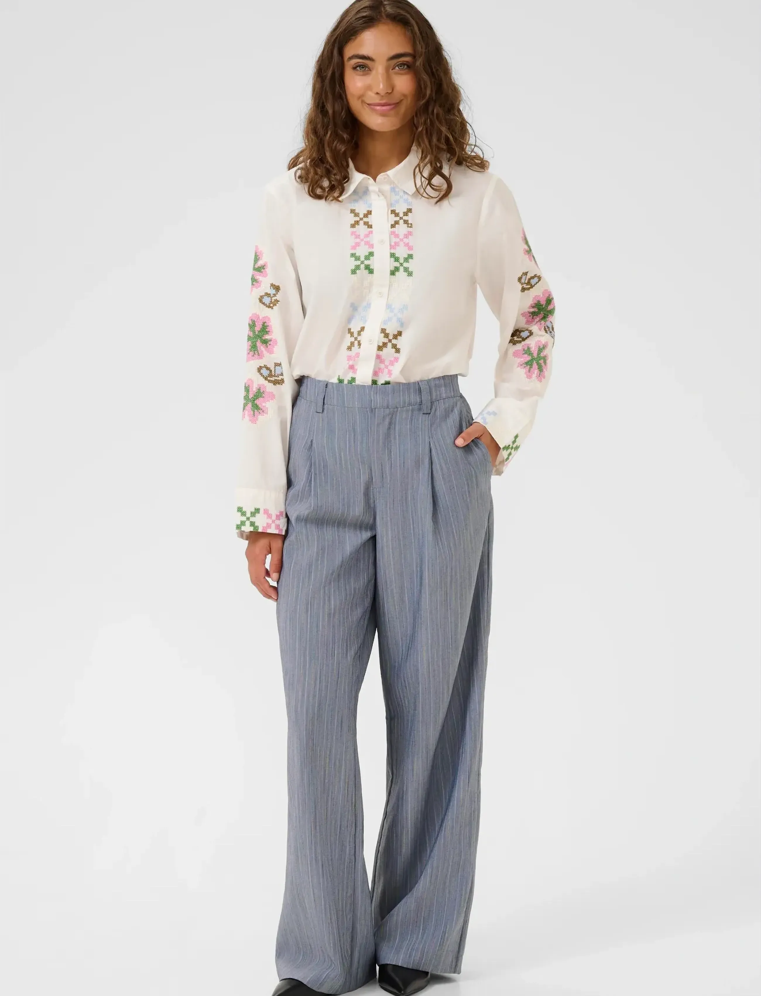 Culture Curainbow Pants kostymbyxor dam – bild 2