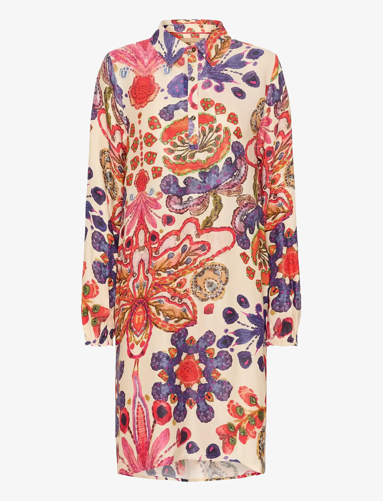 Culture - CUmandy Short Dress - hemdkleider - blue/pink - 1