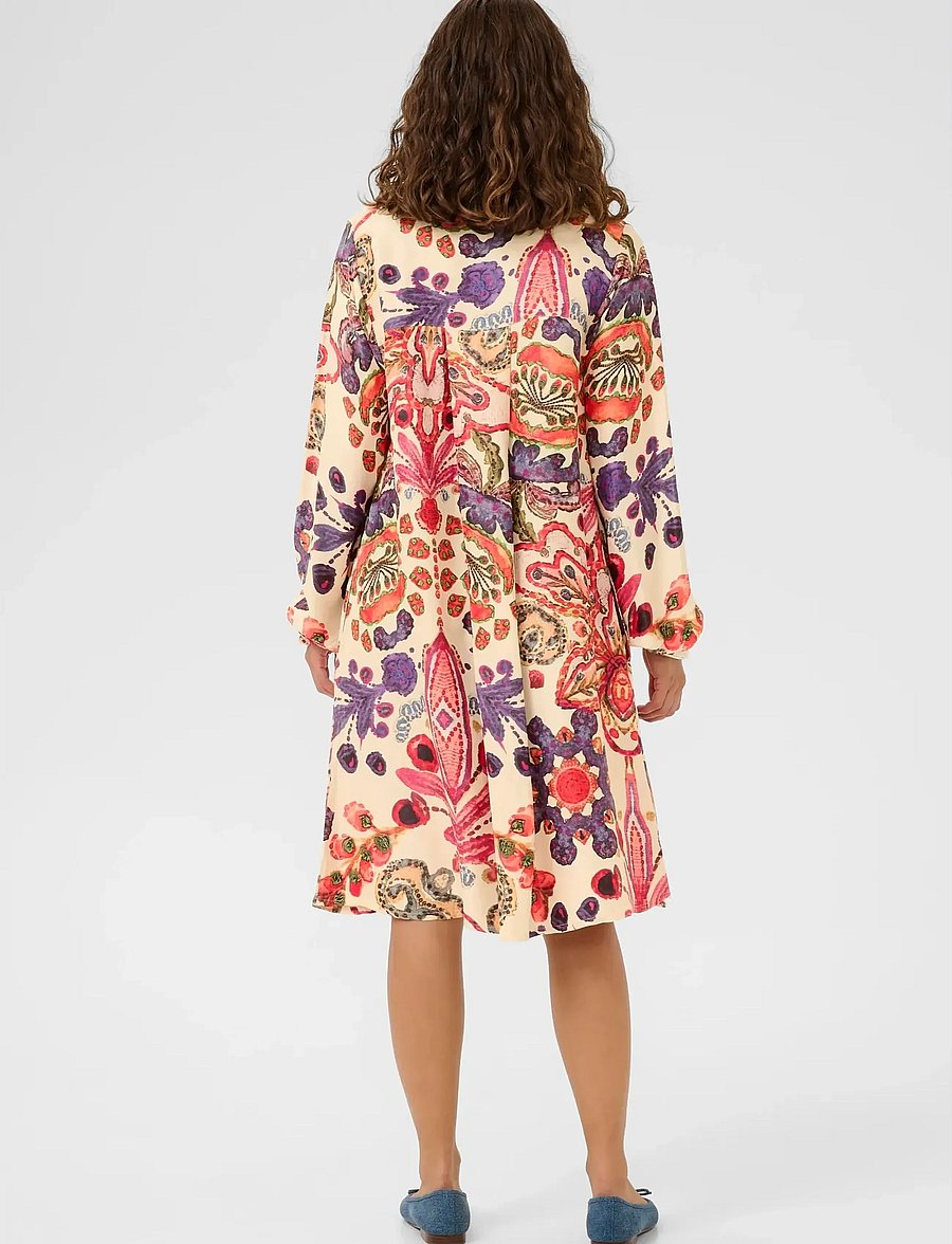 Culture - CUmandy Short Dress - särkkleidid - blue/pink - 4