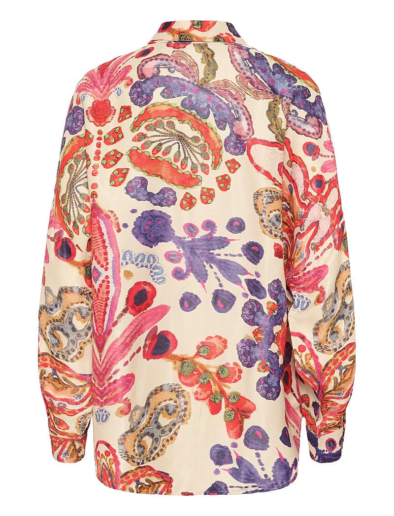 Culture - CUmandy Shirt - langærmede skjorter - blue/pink - 2