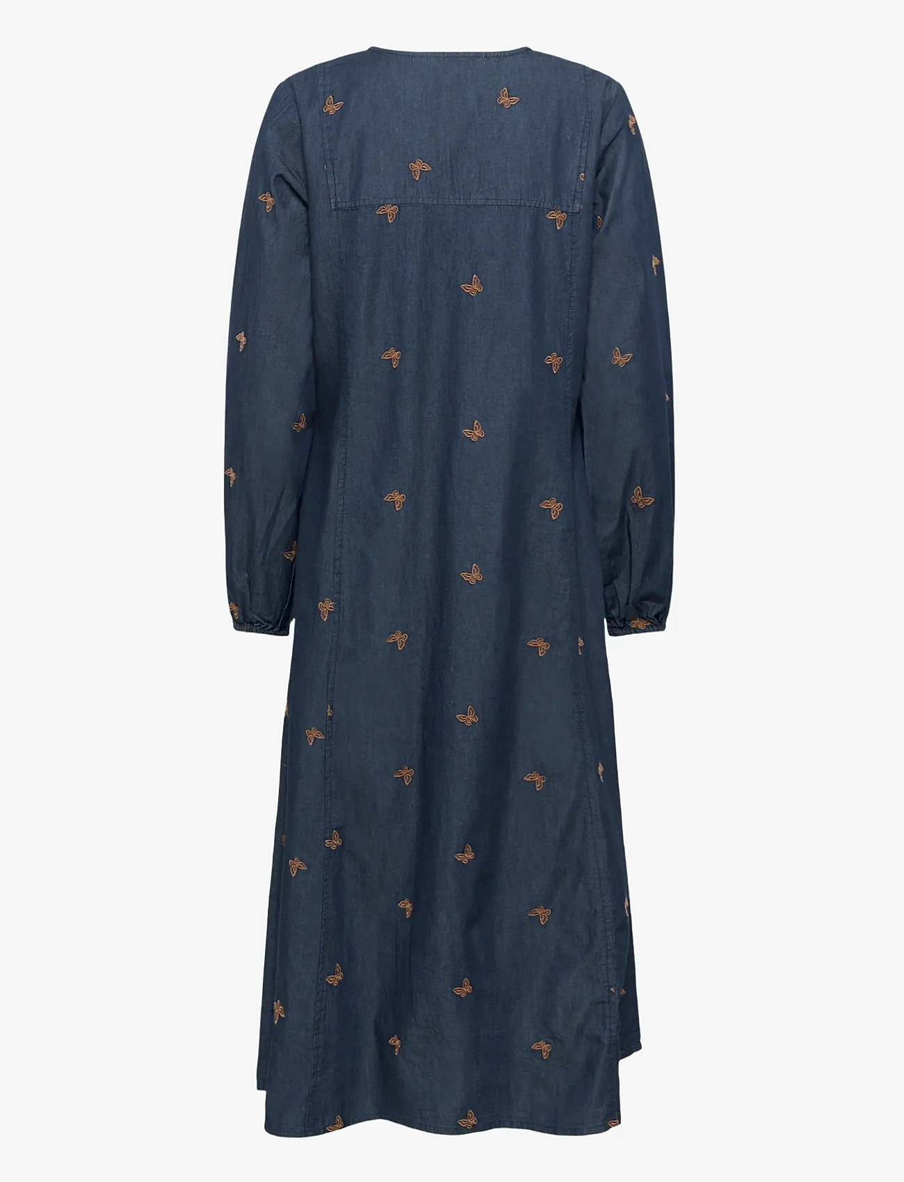 Culture - CUfilipa Michelle Long Dress - jeansklänningar - rinse wash - 2