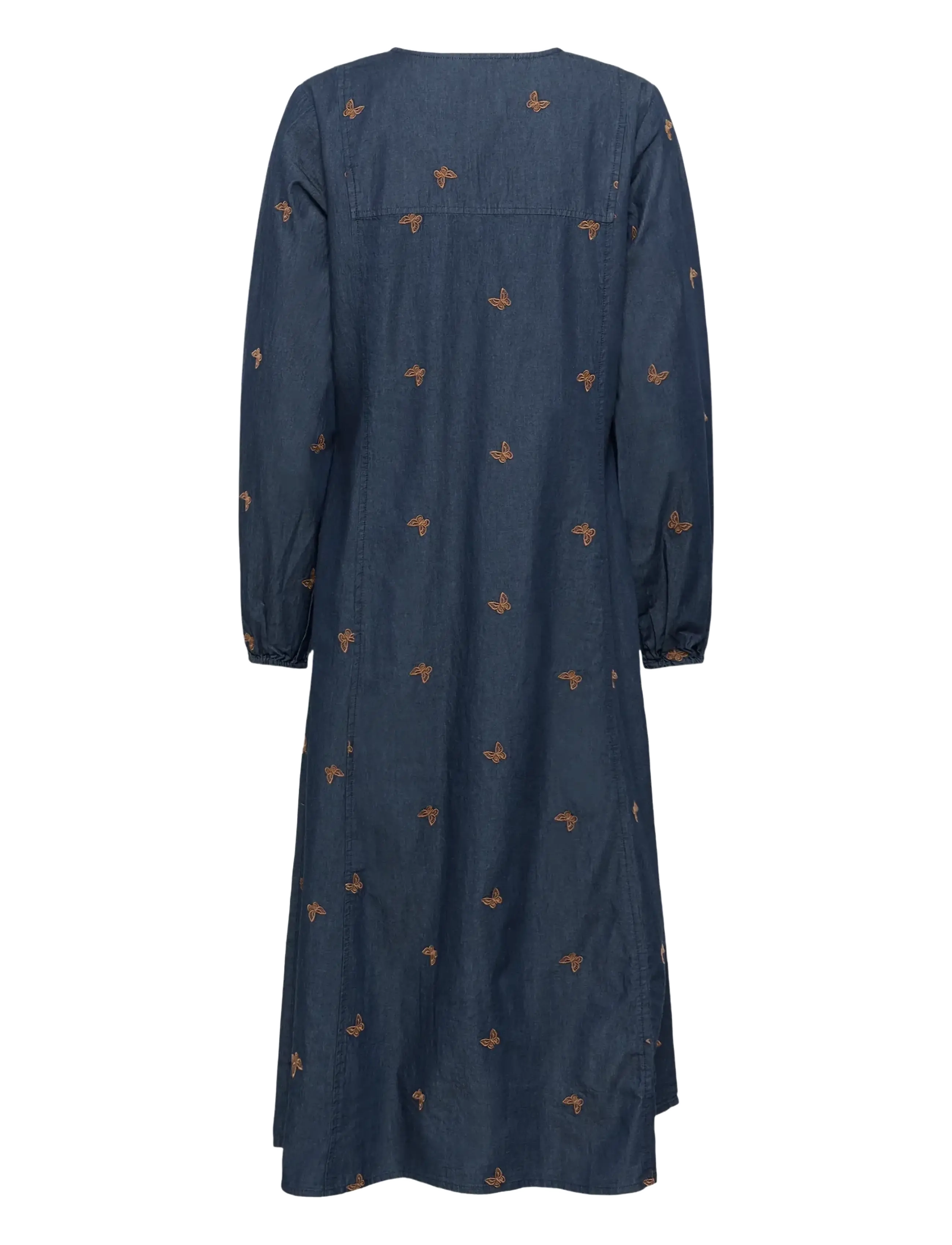 Culture - CUfilipa Michelle Long Dress - denim dresses - rinse wash - 2