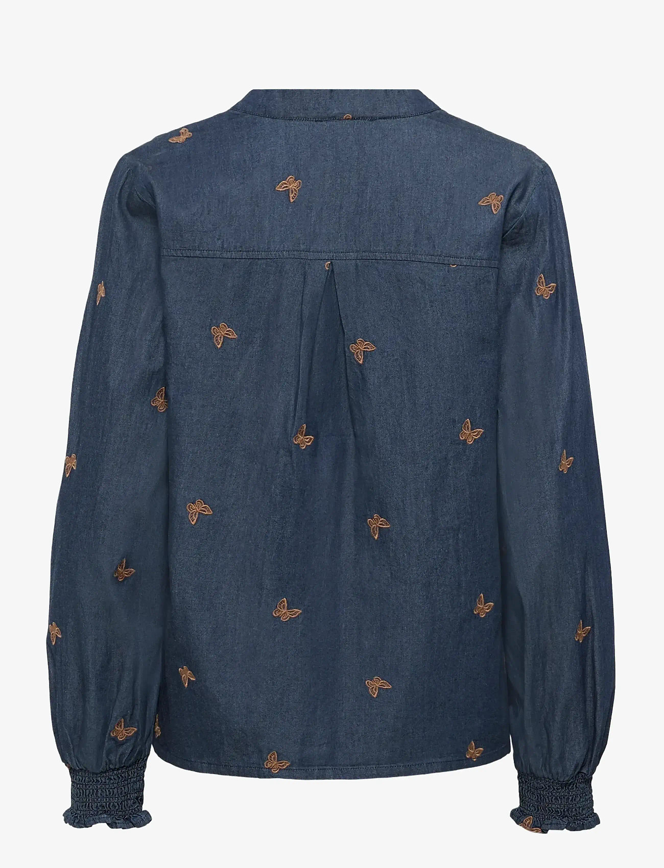 Culture - CUfilipa Michelle Blouse - langærmede bluser - rinse wash - 2