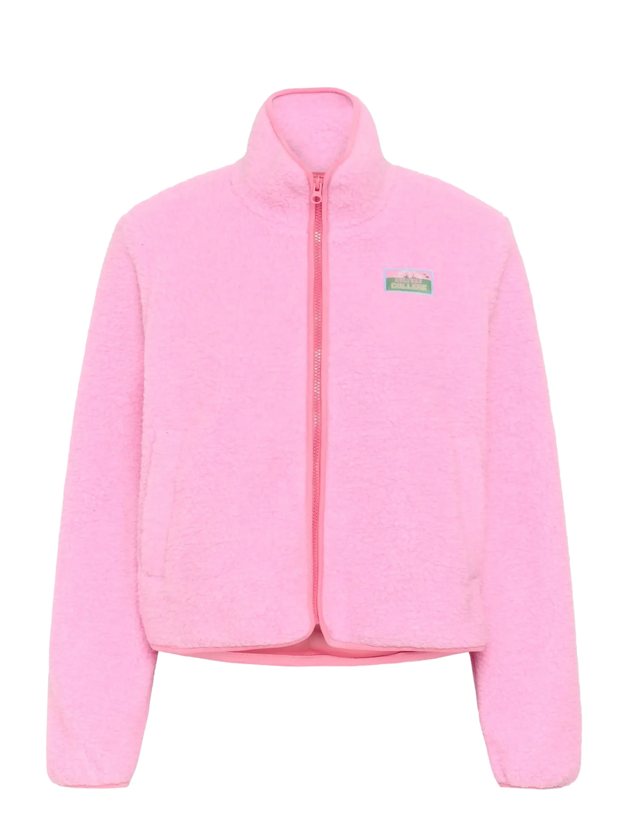 Culture CUcatina Teddy Jacket - Fleece og mellemlag - BEGONIA PINK / pink/rose
