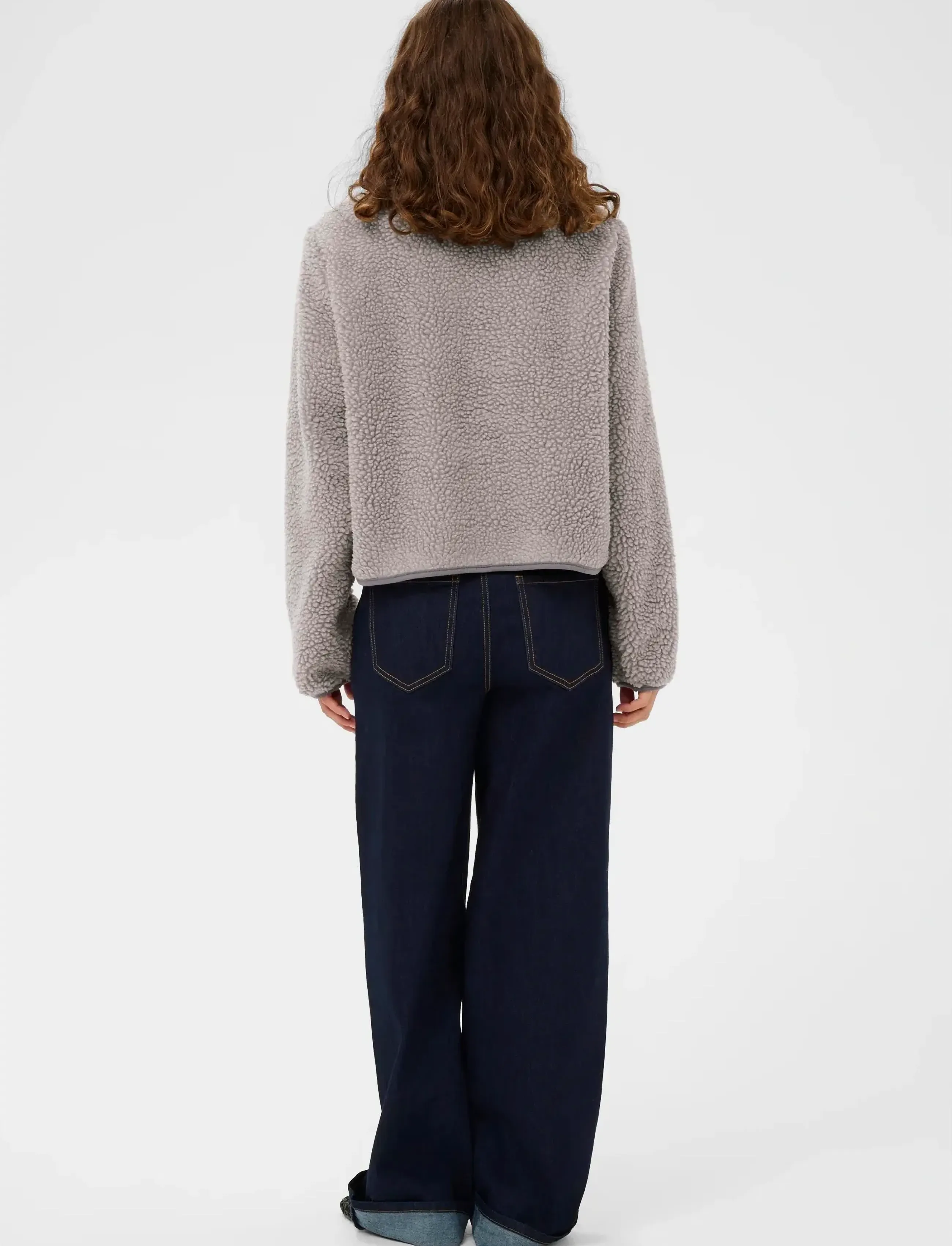 Culture - CUcatina Teddy Jacket - oberteile - drizzle - 4