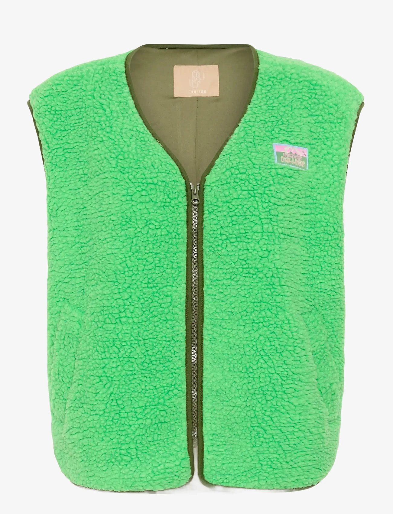 Culture - CUcatina Teddy Waistcoat - outdoor - irish green - 1