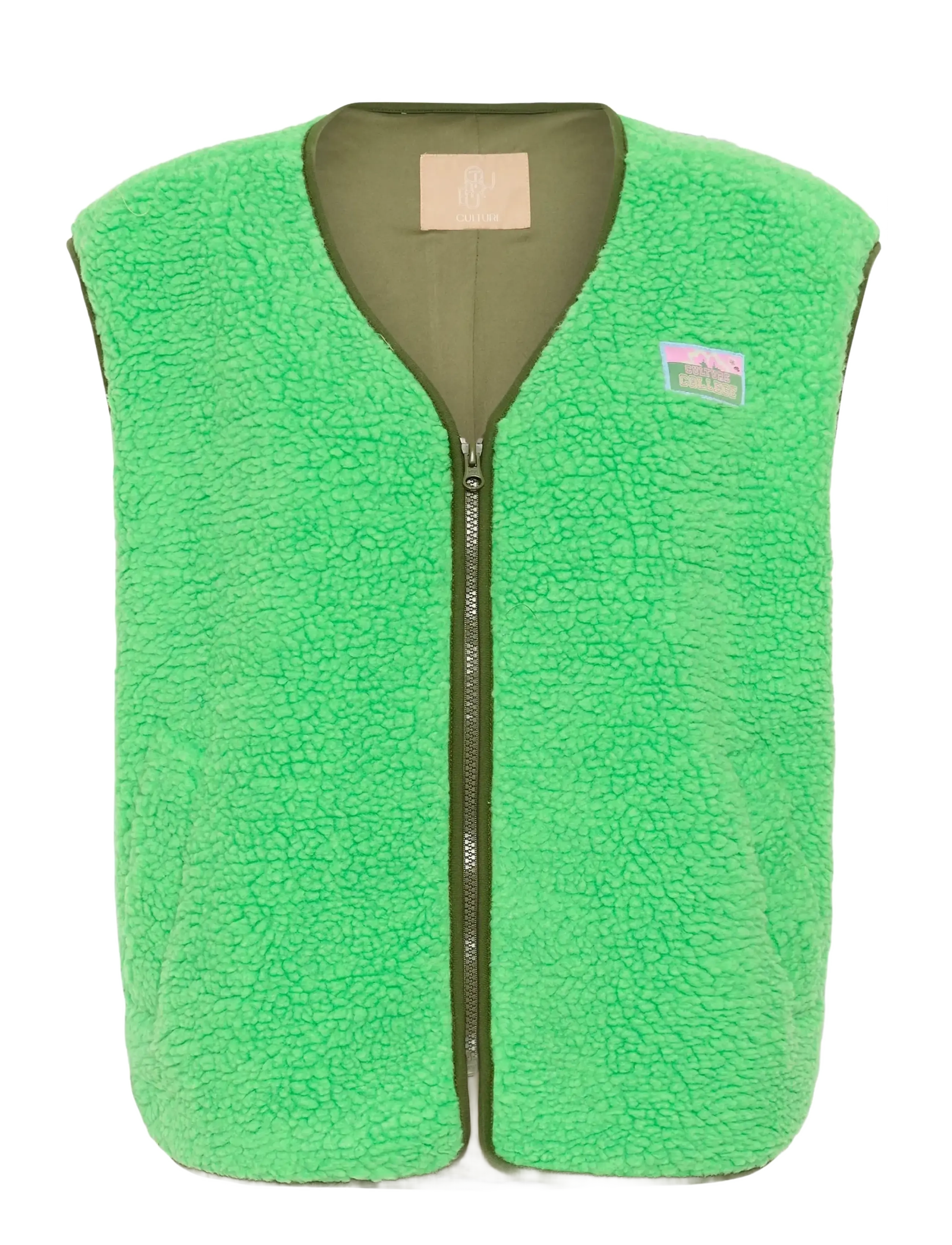 Culture CUcatina Teddy Waistcoat - Nyheder - IRISH GREEN / green