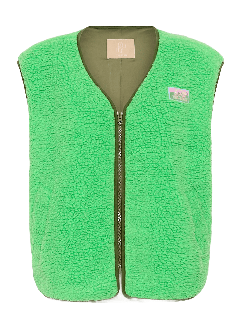 Culture - CUcatina Teddy Waistcoat - outdoor - irish green - 1