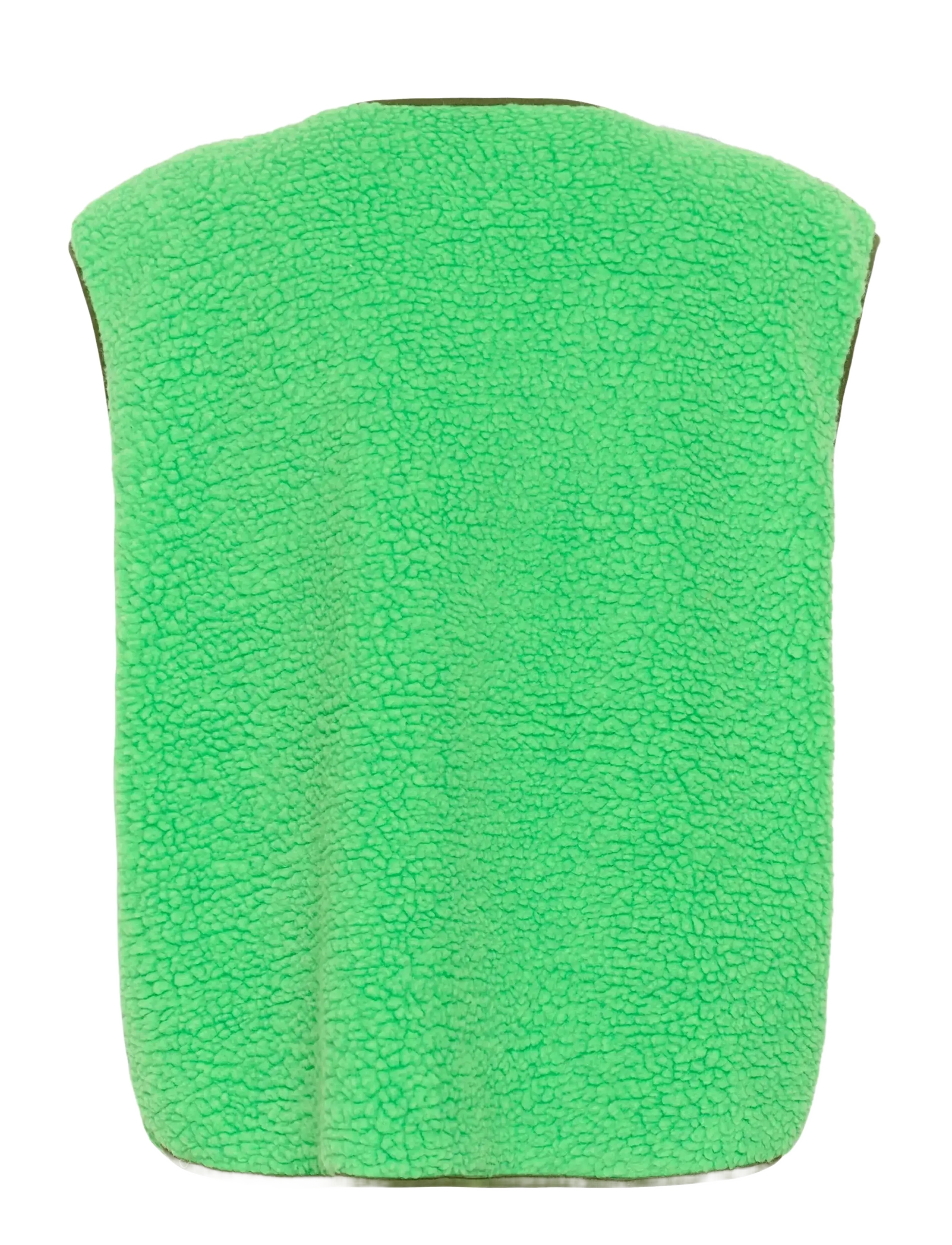 Culture - CUcatina Teddy Waistcoat - outerwear - irish green - 2