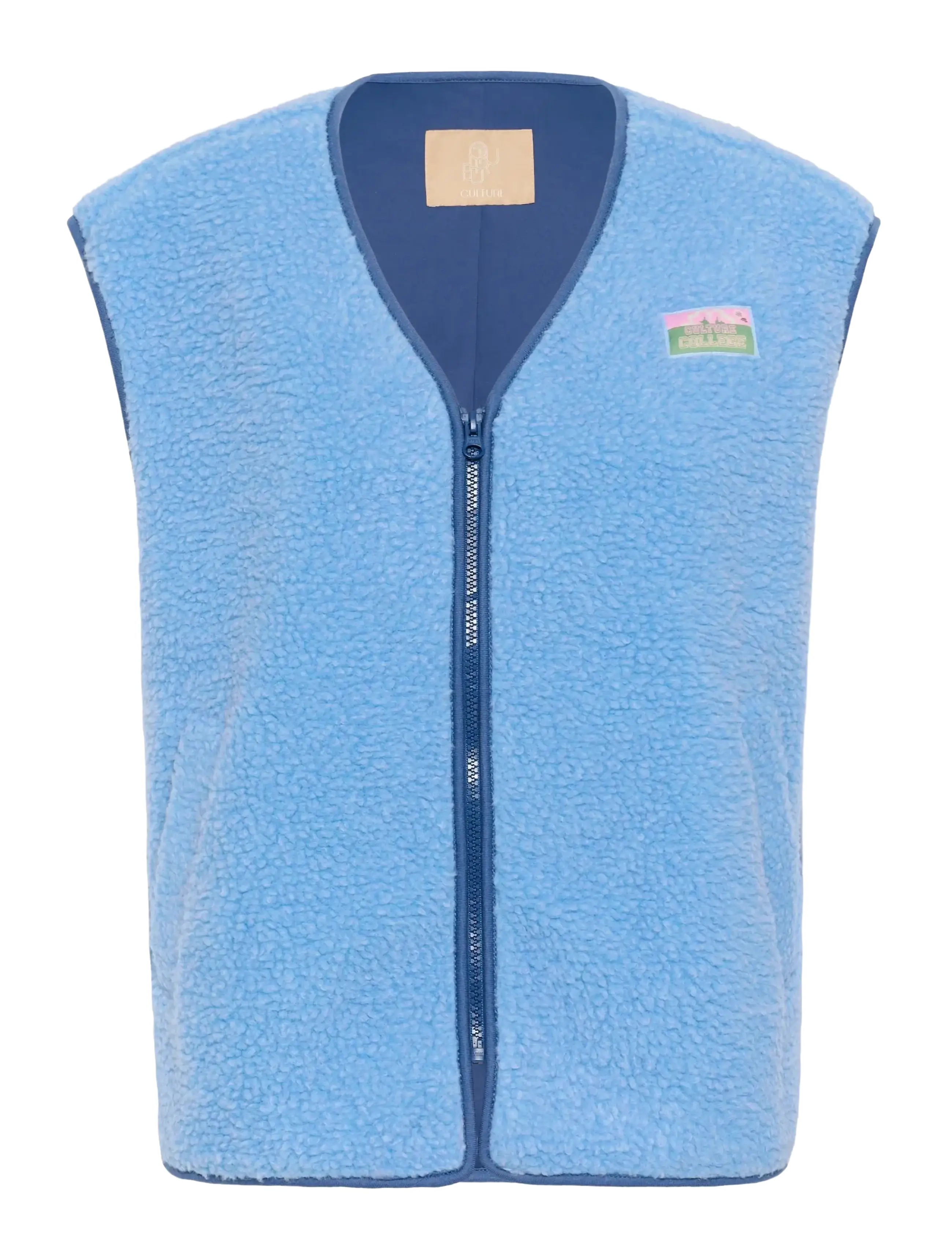 CULTURE Cucatina Teddy Weste Blau - XXL - Damen