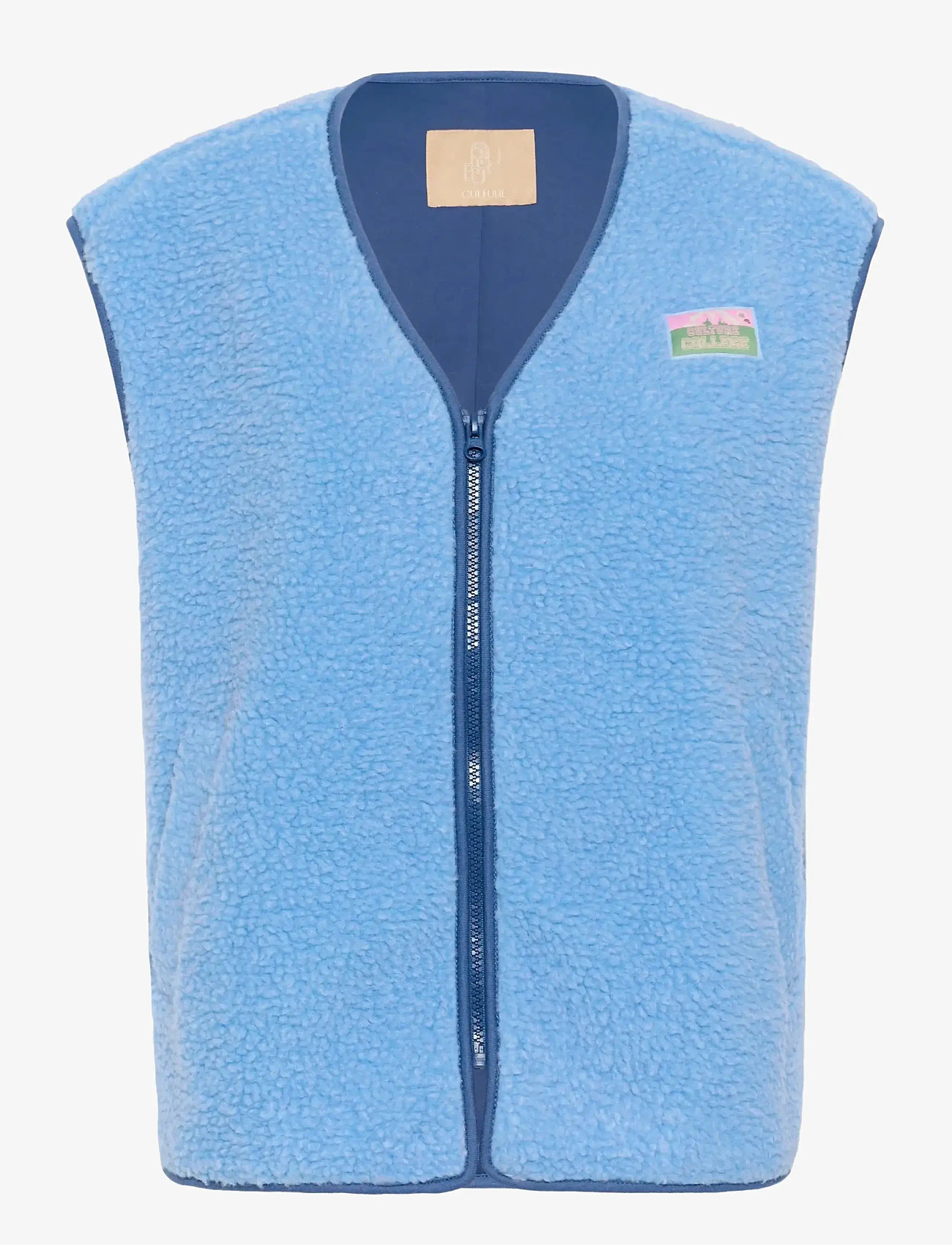 Culture - CUcatina Teddy Waistcoat - overtøj - little boy blue - 1