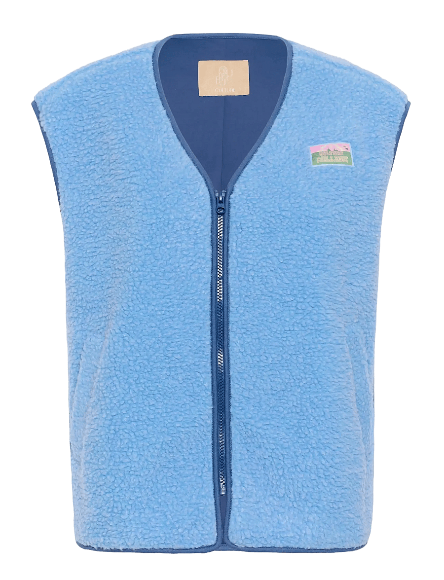 Culture - CUcatina Teddy Waistcoat - outdoor - little boy blue - 1