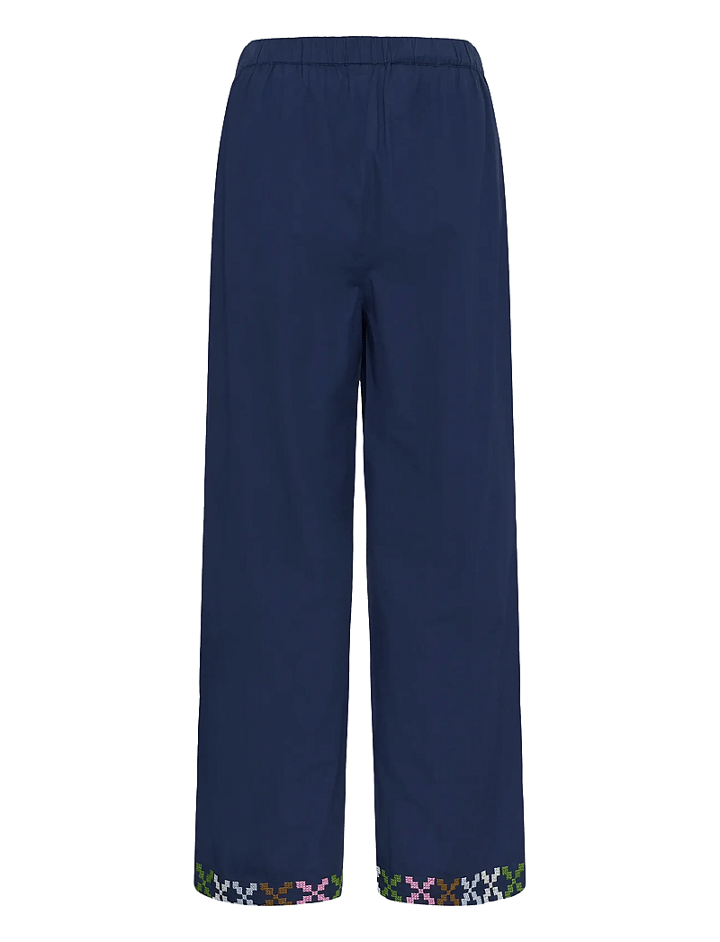Culture - CUbreezy Pants - wijde broeken - dress blues - 2