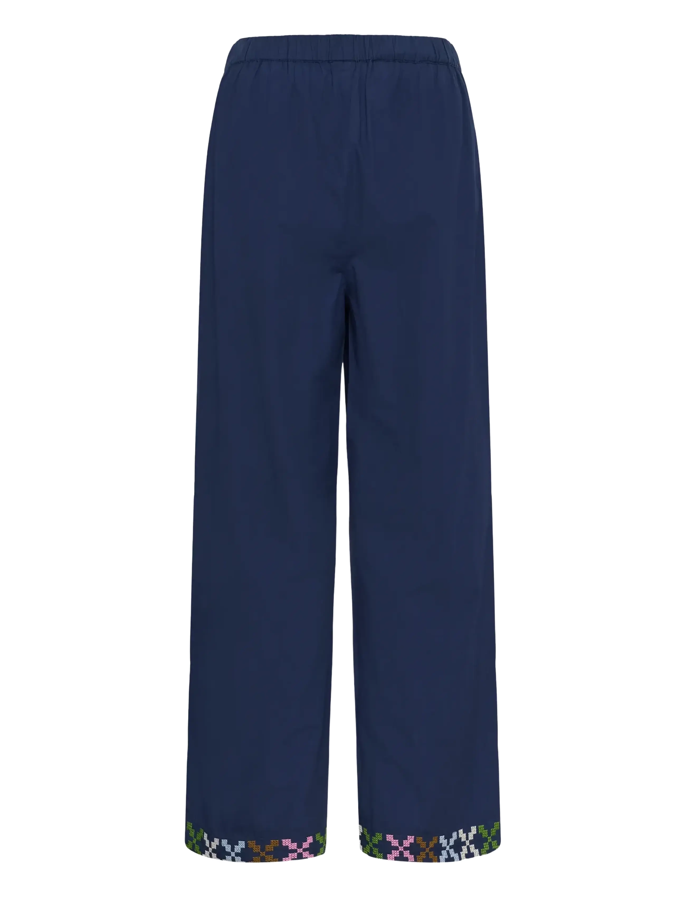 Culture - CUbreezy Pants - vida byxor - dress blues - 2