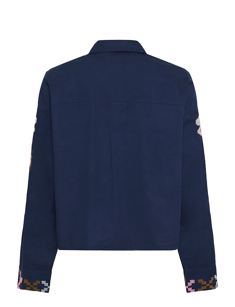 Culture - CUbreezy Shirt - langärmlige hemden - dress blues - 2