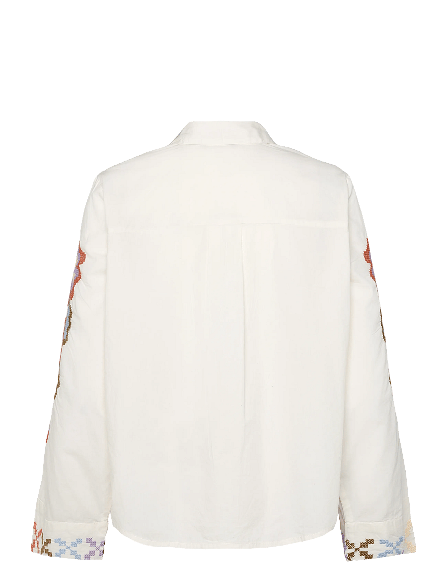 Culture - CUbreezy Shirt - long-sleeved shirts - spring gardenia/violet - 1