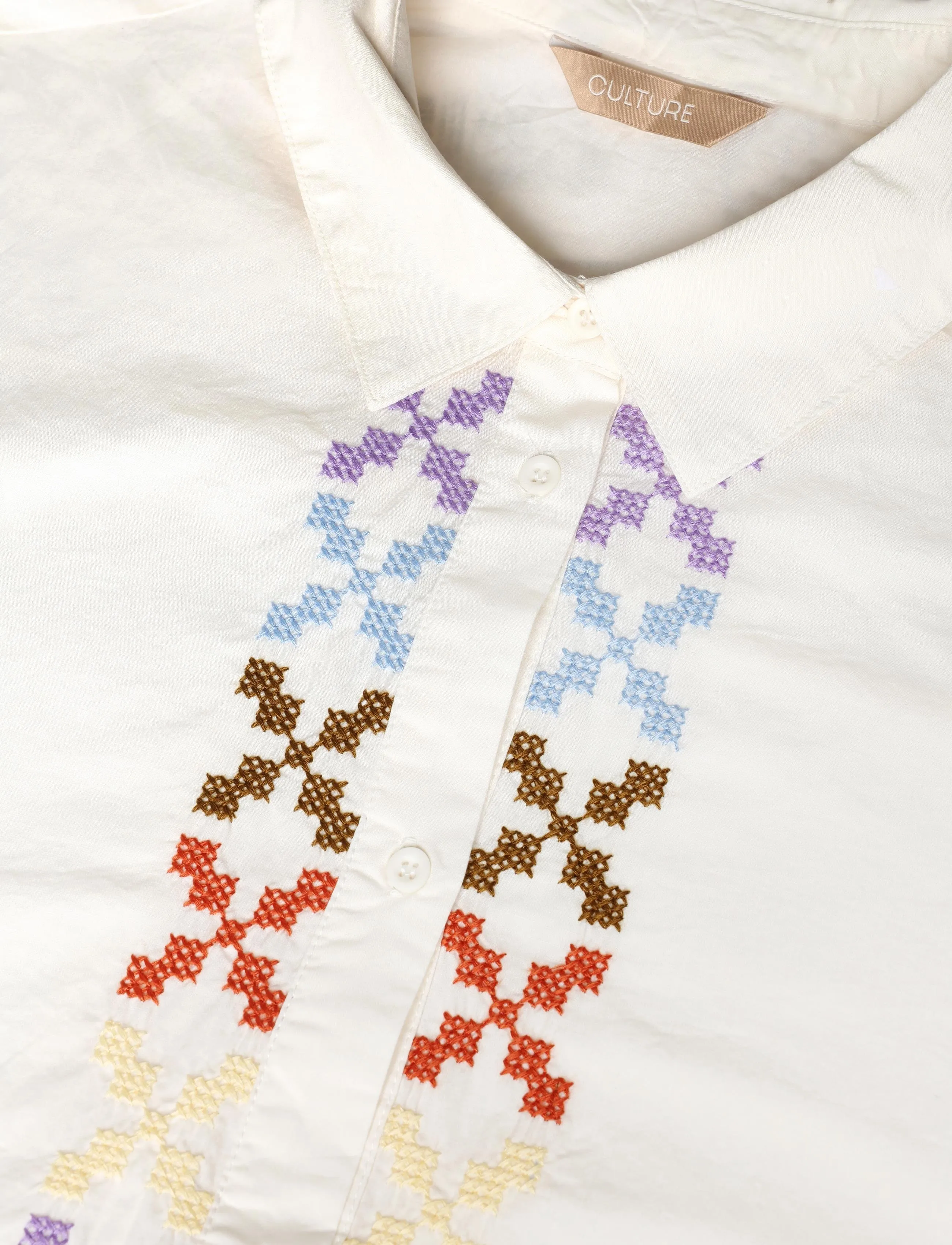 Culture - CUbreezy Shirt - spring gardenia/violet - 2
