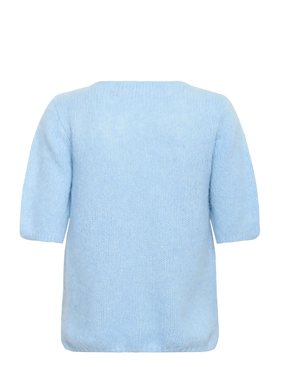 Culture - CUcemilie SS Pullover - striktrøjer - cashmere blue melange - 1