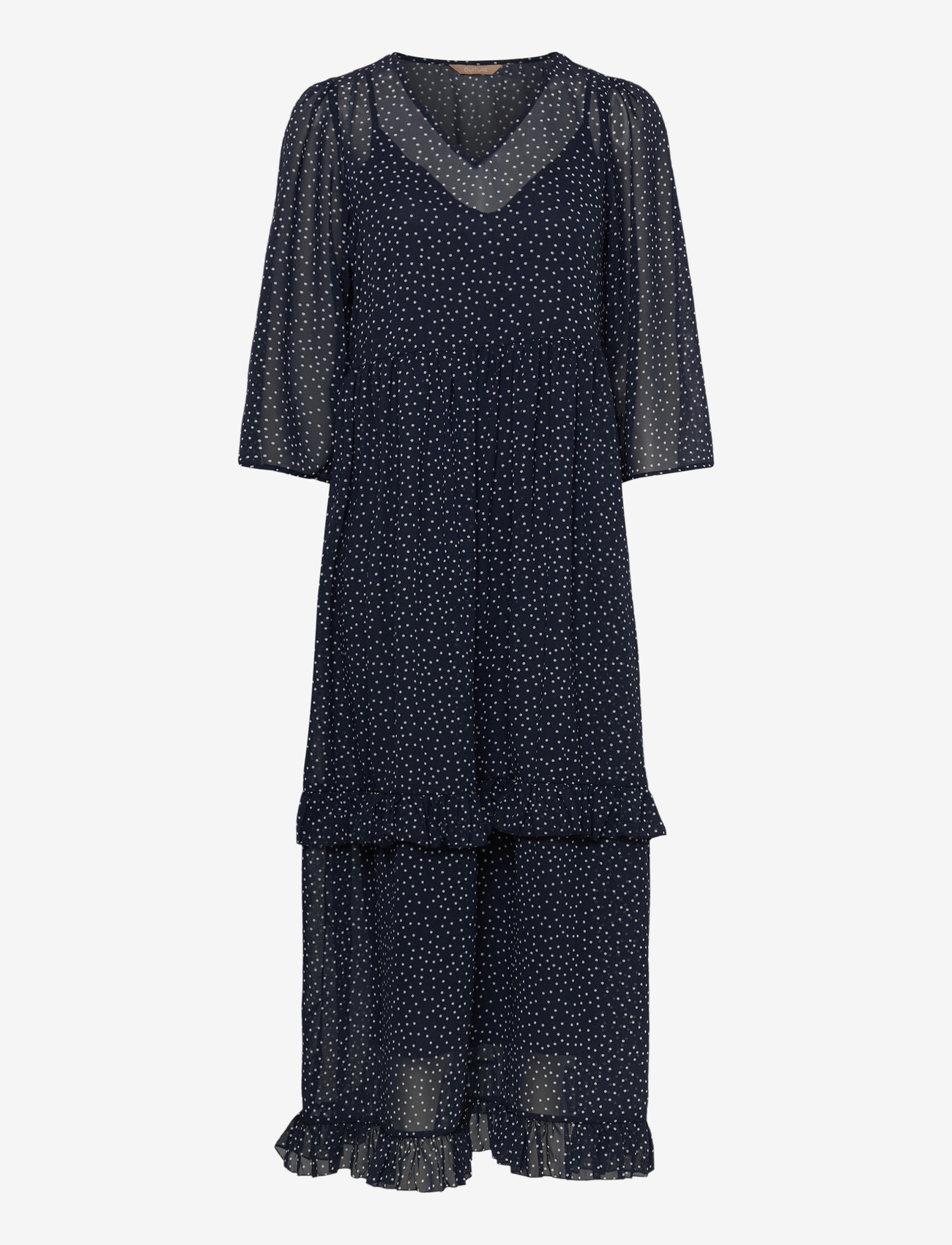 Culture - CUalita Dress - abendkleider - dress blues/white dots - 0