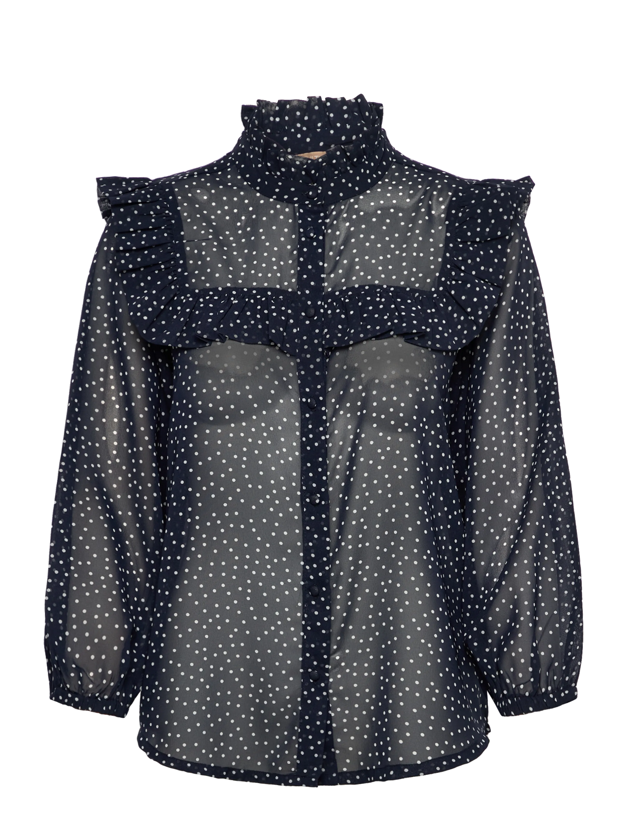 Culture CUalita Shirt - Blusen & Hemden - DRESS BLUES/WHITE DOTS / navy