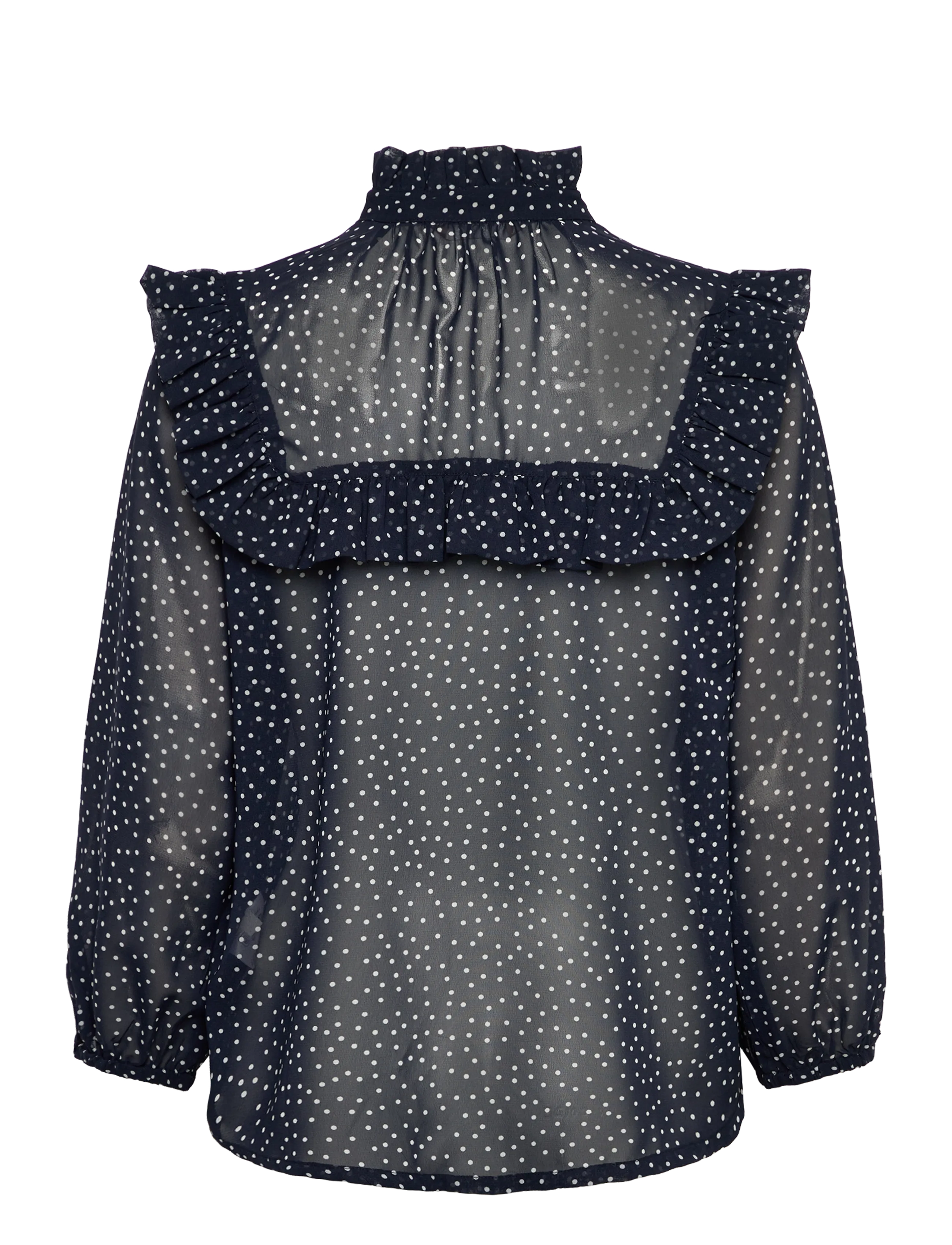 Culture - CUalita Shirt - langerma blússur - dress blues/white dots - 1