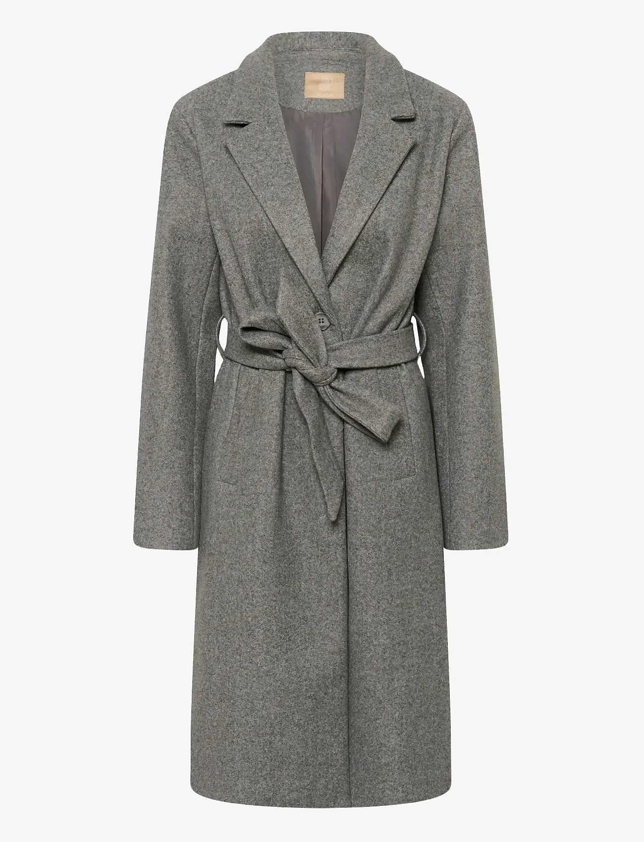 Culture - CUpalona Coat - vinterjakker - charcoal gray melange - 1