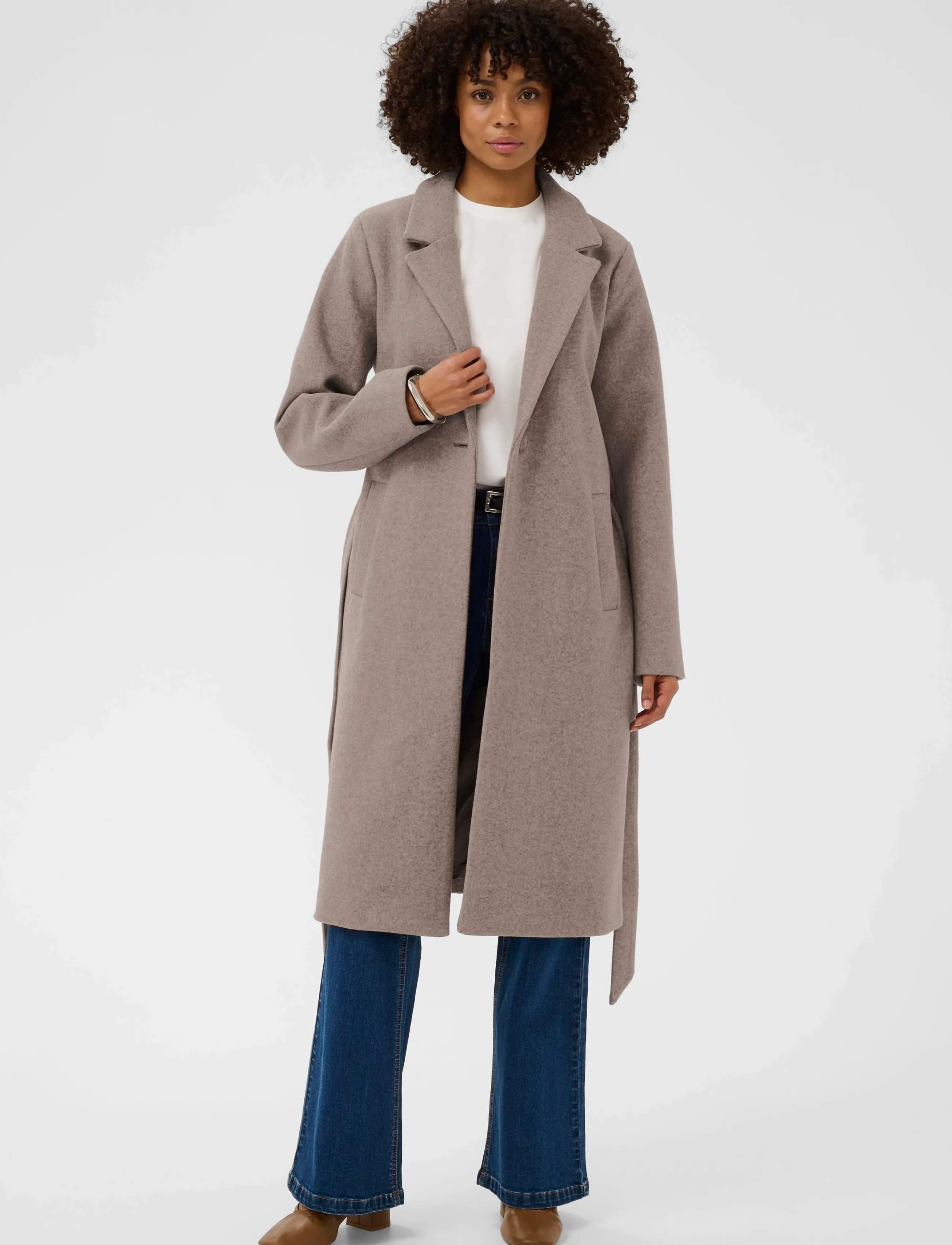 Culture CUpalona Coat - Wollmäntel - CINDER MELANGE / grey