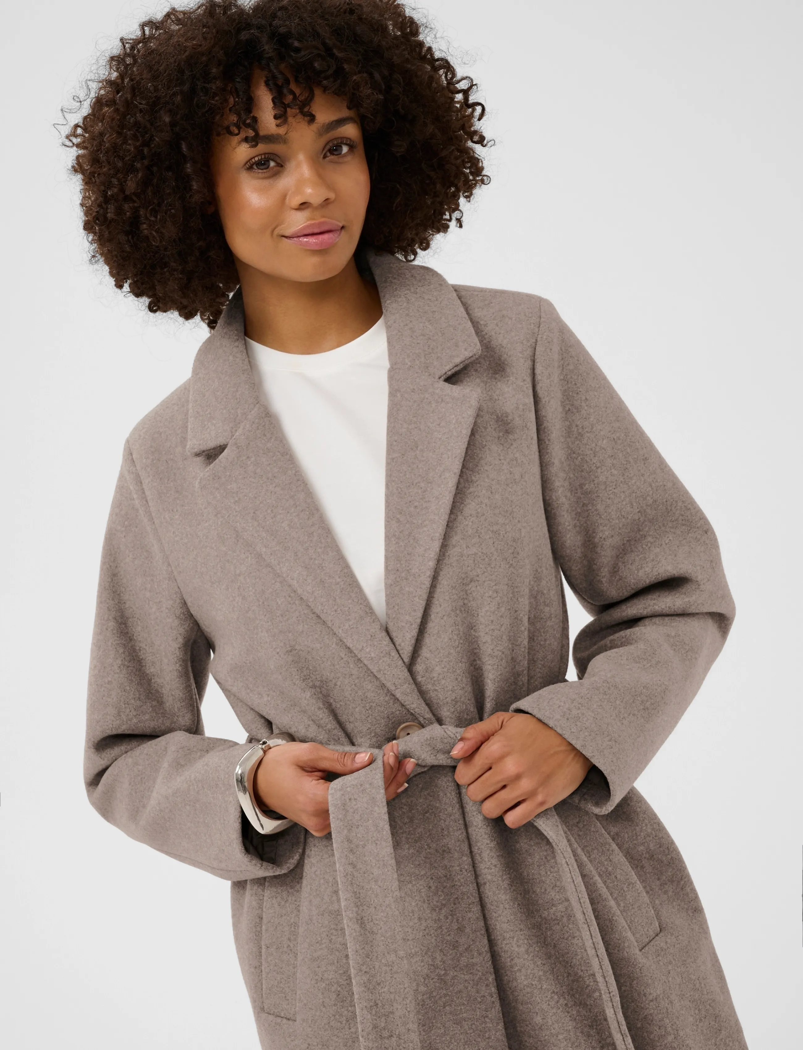 Culture - CUpalona Coat - winterjacken - cinder melange - 4