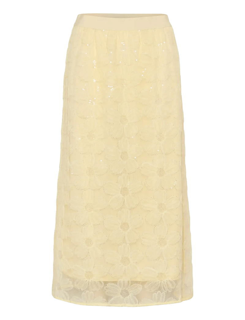 Culture - CUmera Skirt - paillet nederdele - lemon meringue - 1