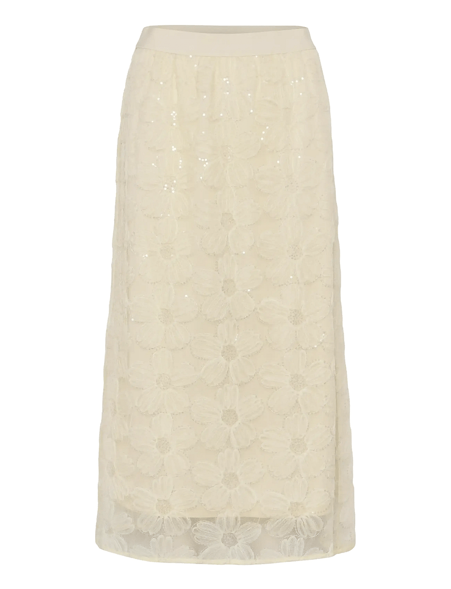 Culture - CUmera Skirt - paillet nederdele - lemon meringue - 1