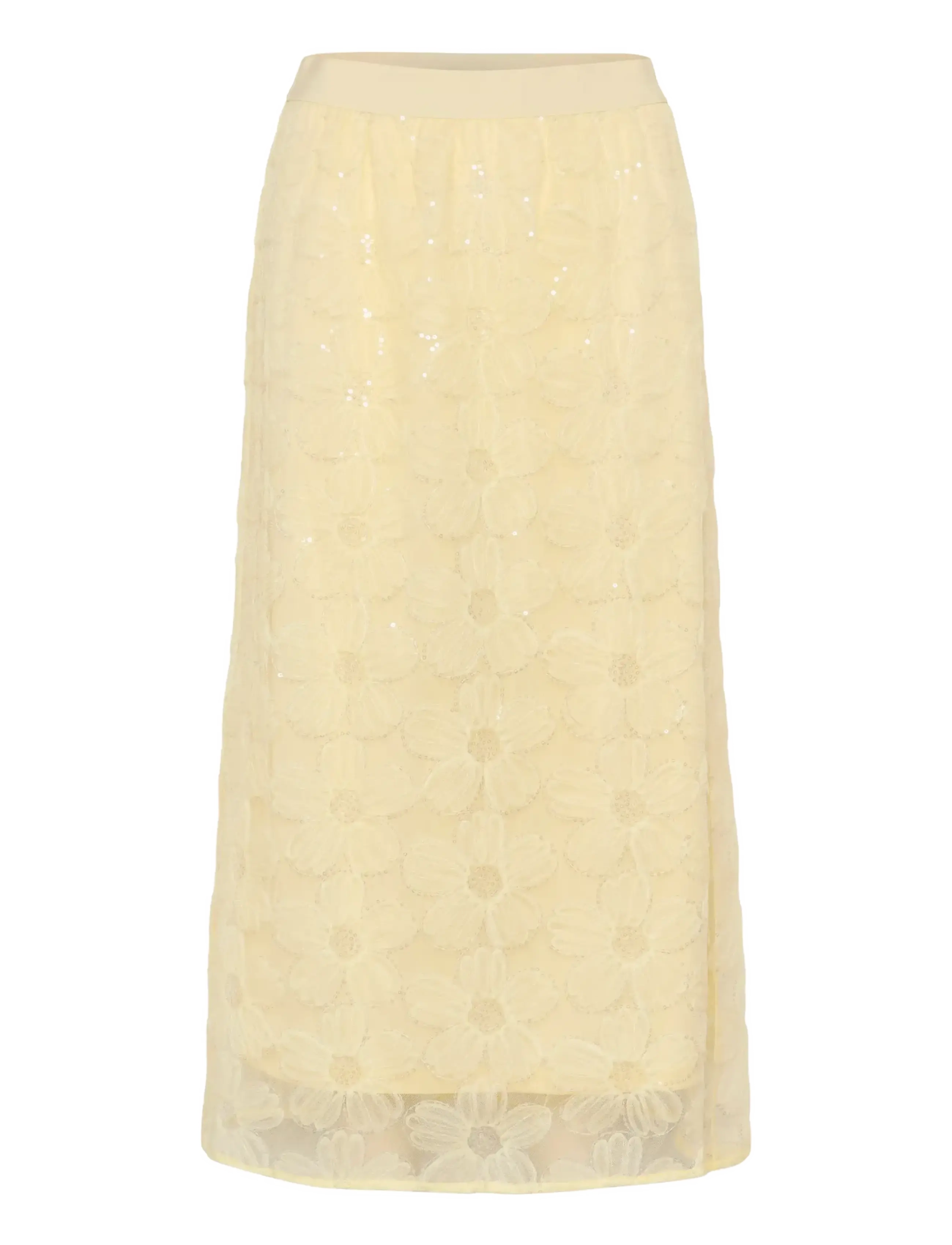 Culture - CUmera Skirt - pailletten-röcke - lemon meringue - 1
