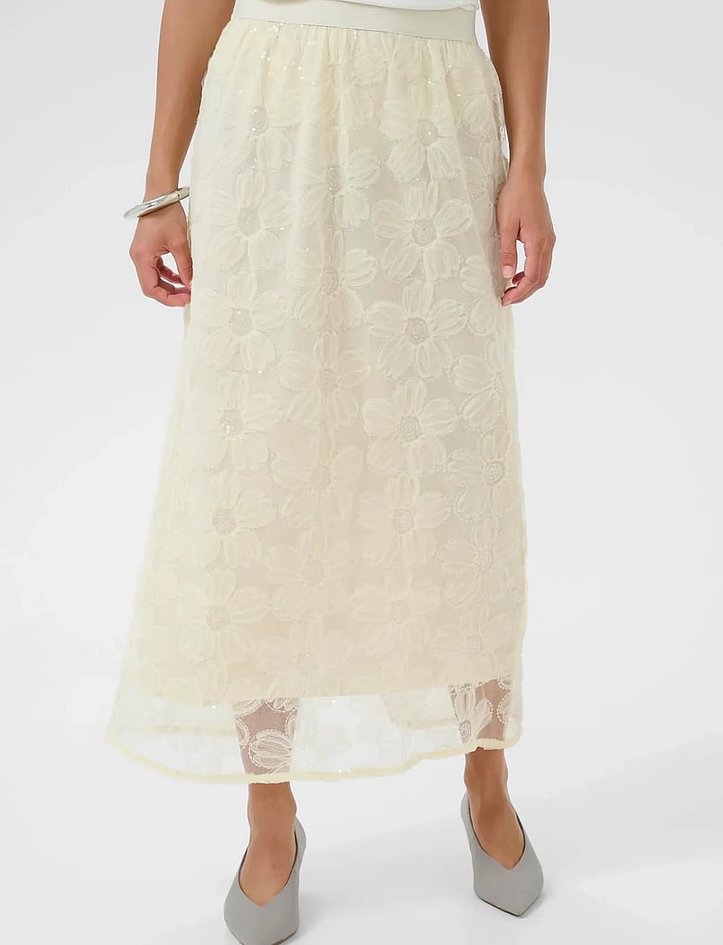 Culture - CUmera Skirt - paillet nederdele - lemon meringue - 0