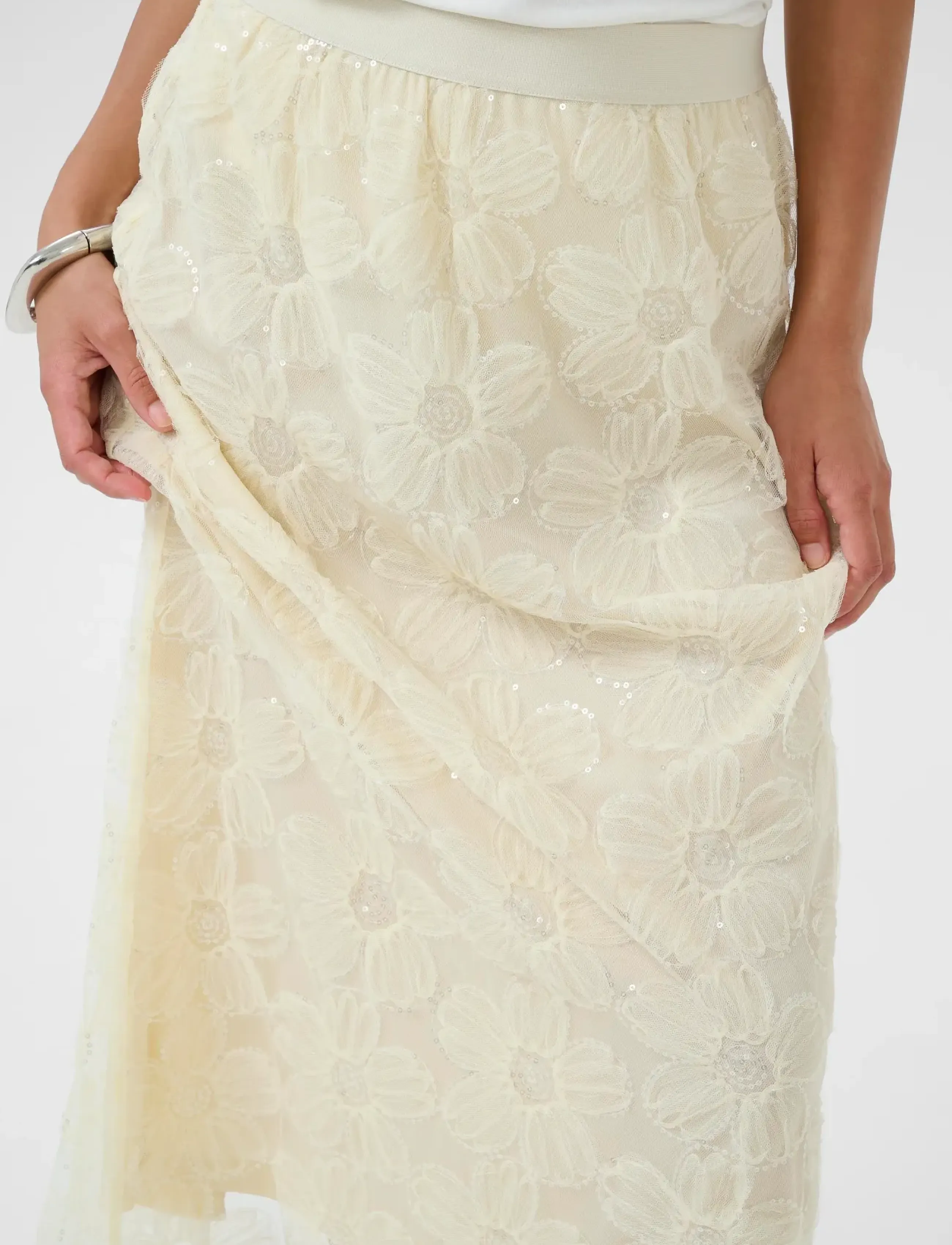Culture - CUmera Skirt - pailletten-röcke - lemon meringue - 5
