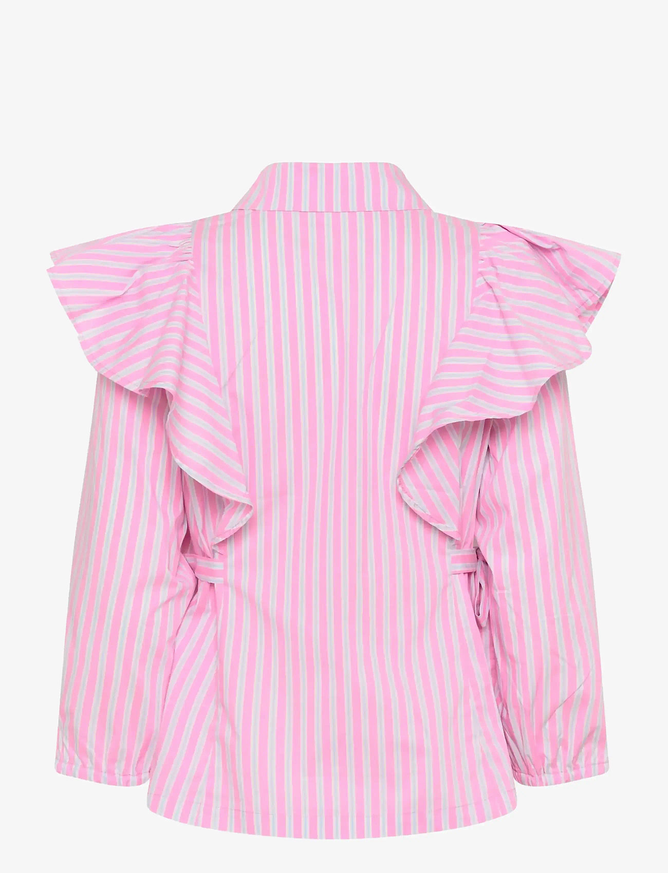 Culture - CUart Blouse - langermede bluser - pink stripe - 2
