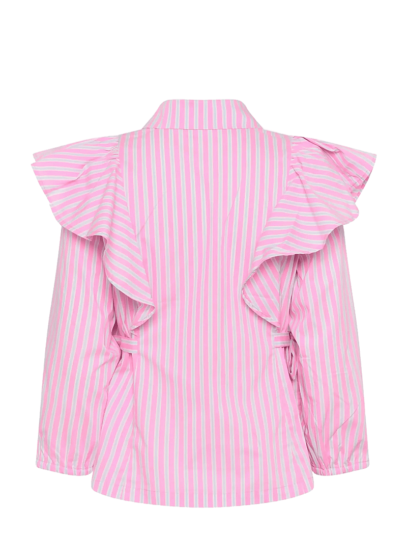 Culture - CUart Blouse - langærmede bluser - pink stripe - 2