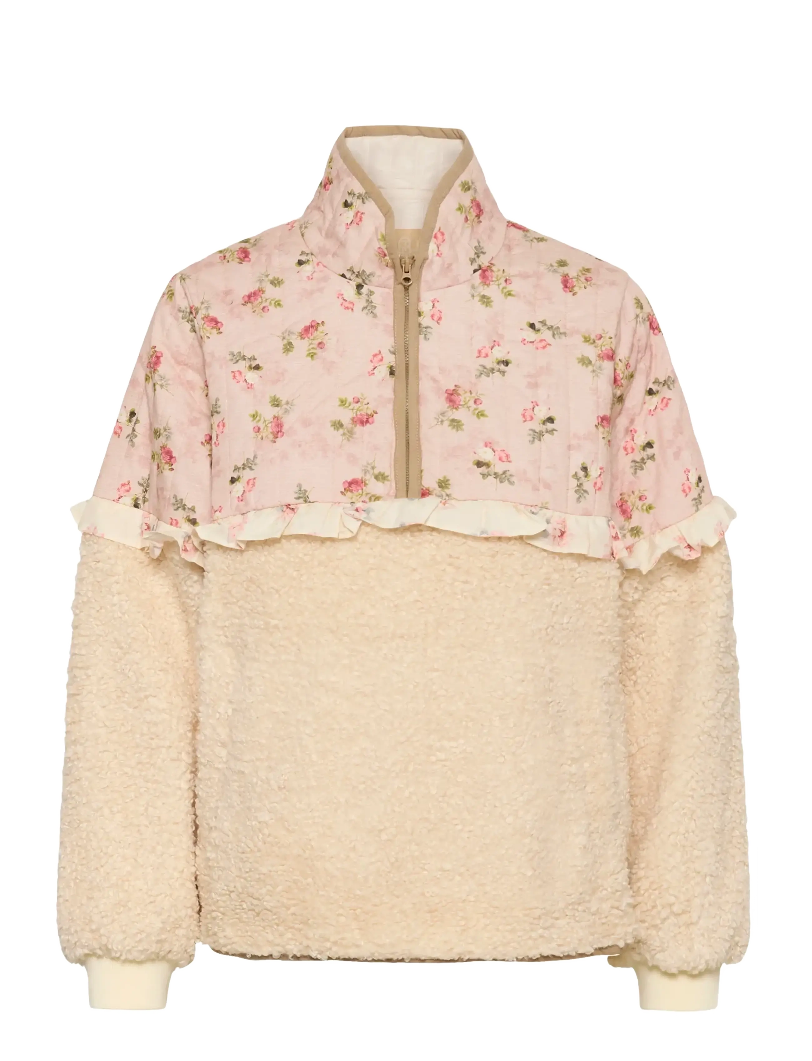 Culture CUaiko Catina Teddy Jacket - Tøj - WHITECAP / beige