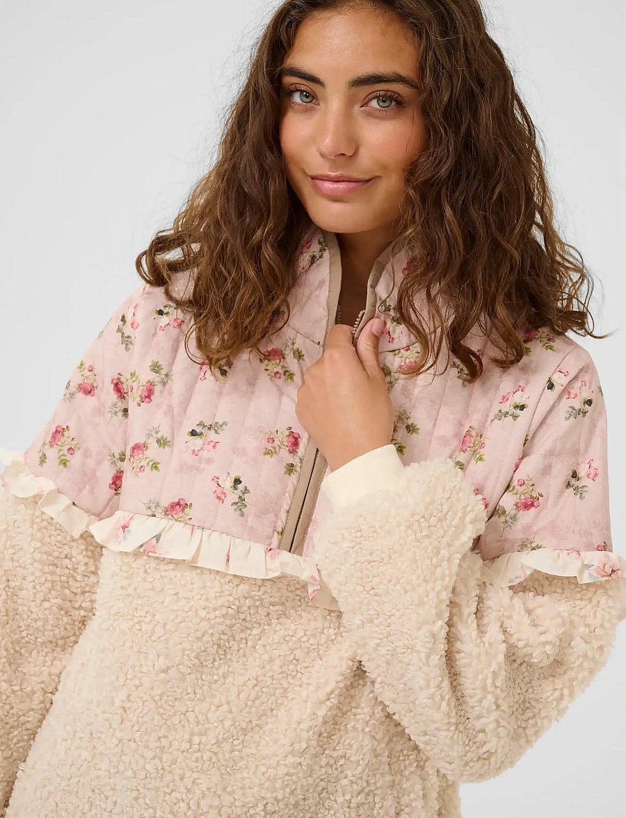 Culture - CUaiko Catina Teddy Jacket - whitecap - 5