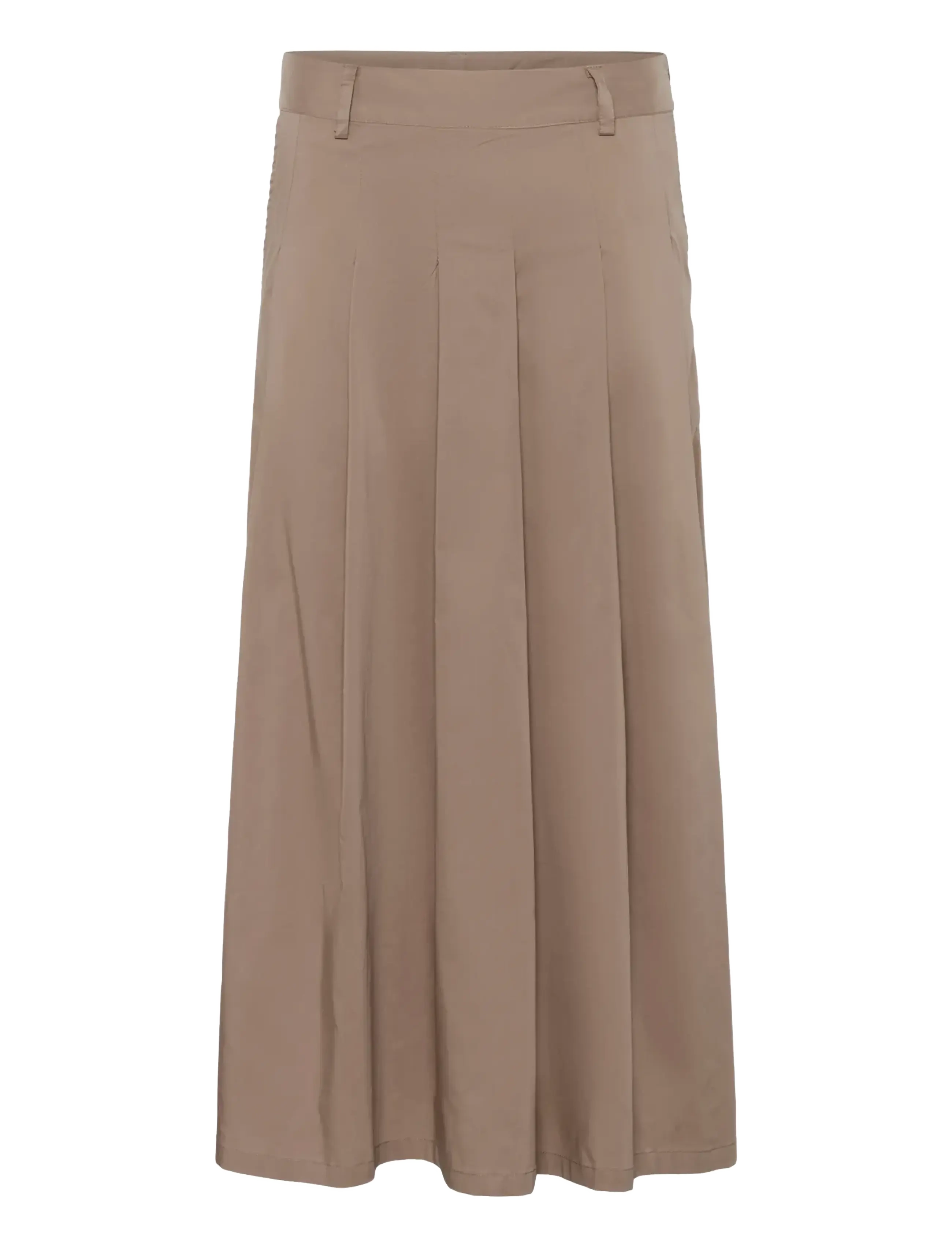Culture CUastrid Antoinett Skirt - Pleated skirts - PINE BARK / brown