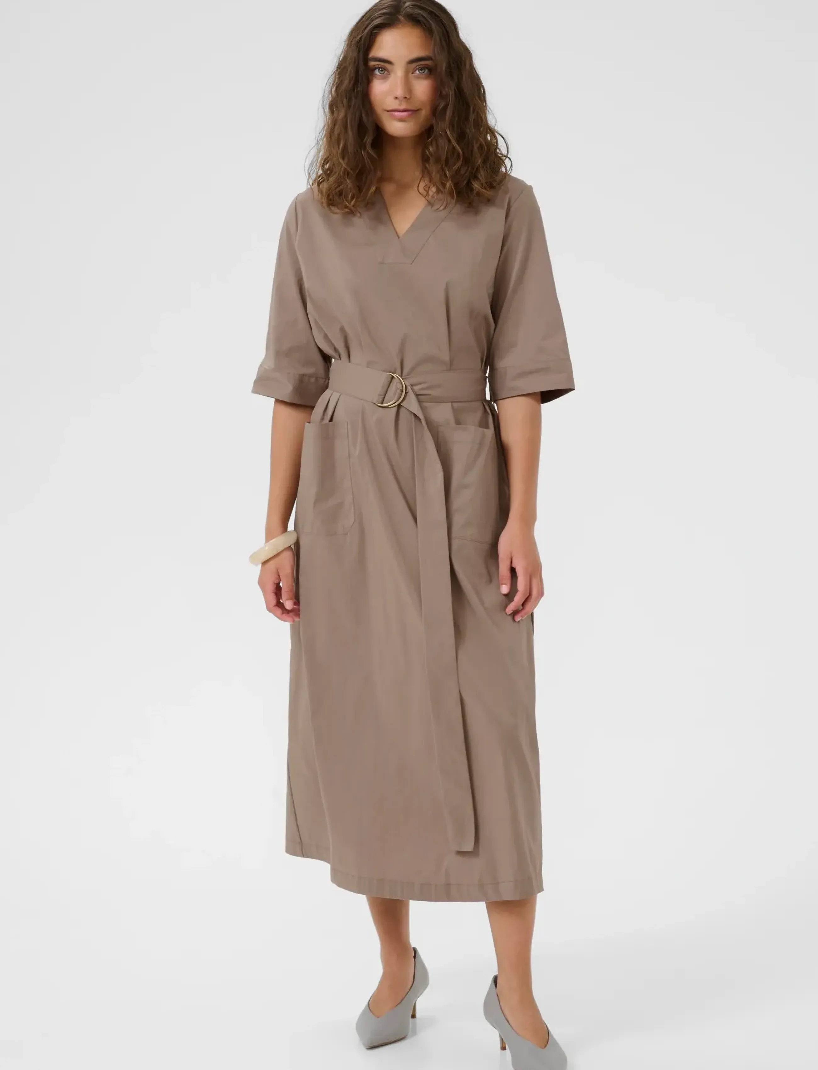 Culture - CUastrid Antoinett Dress - hemdkleider - pine bark - 3