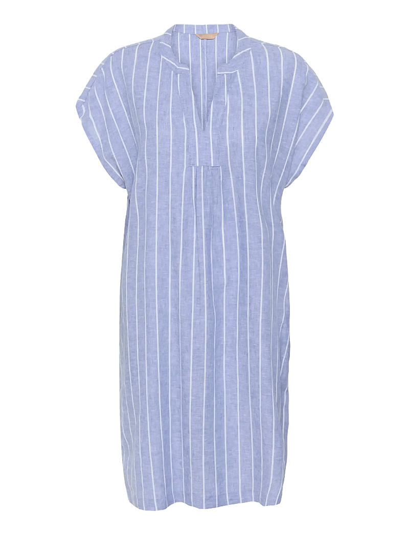 Culture - CUarletty Dress - sommerkjoler - powder blue/gardenia stripe - 1