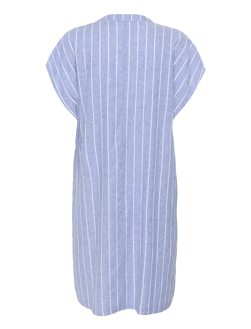 Culture - CUarletty Dress - sommerkjoler - powder blue/gardenia stripe - 2