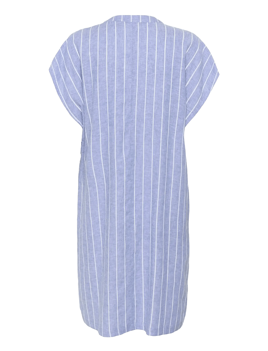 Culture - CUarletty Dress - summer dresses - powder blue/gardenia stripe - 2
