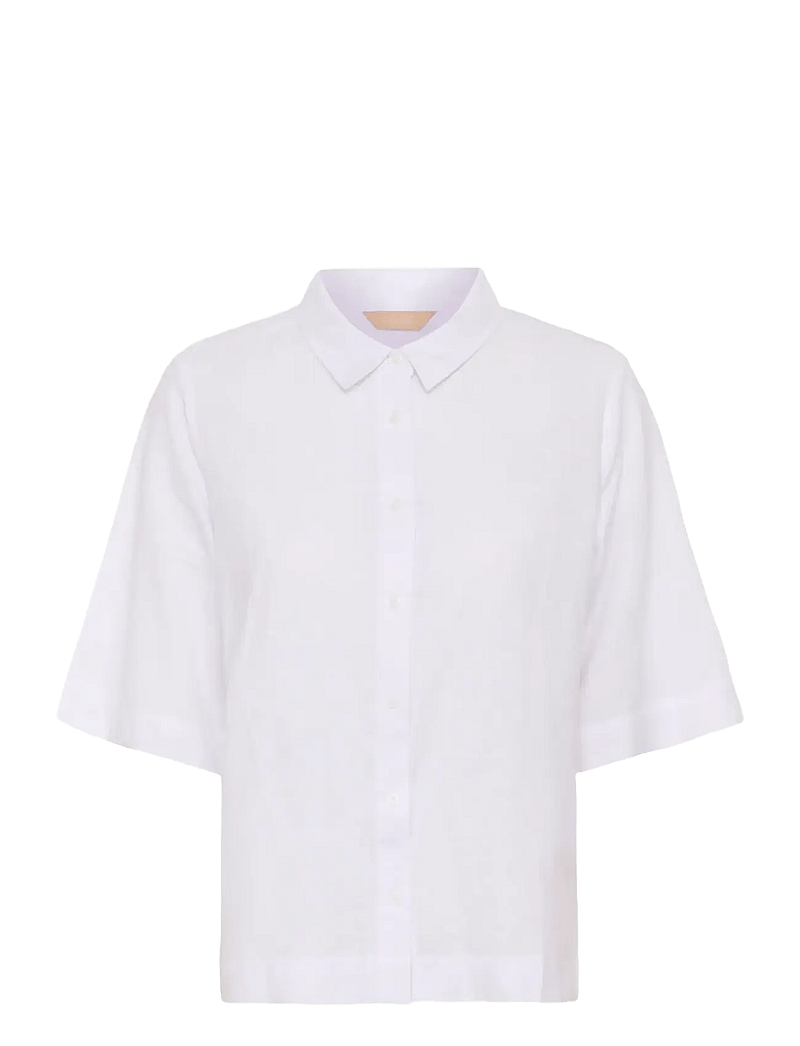 Culture - CUarletty Shirt - kortærmede skjorter - spring gardenia - 1
