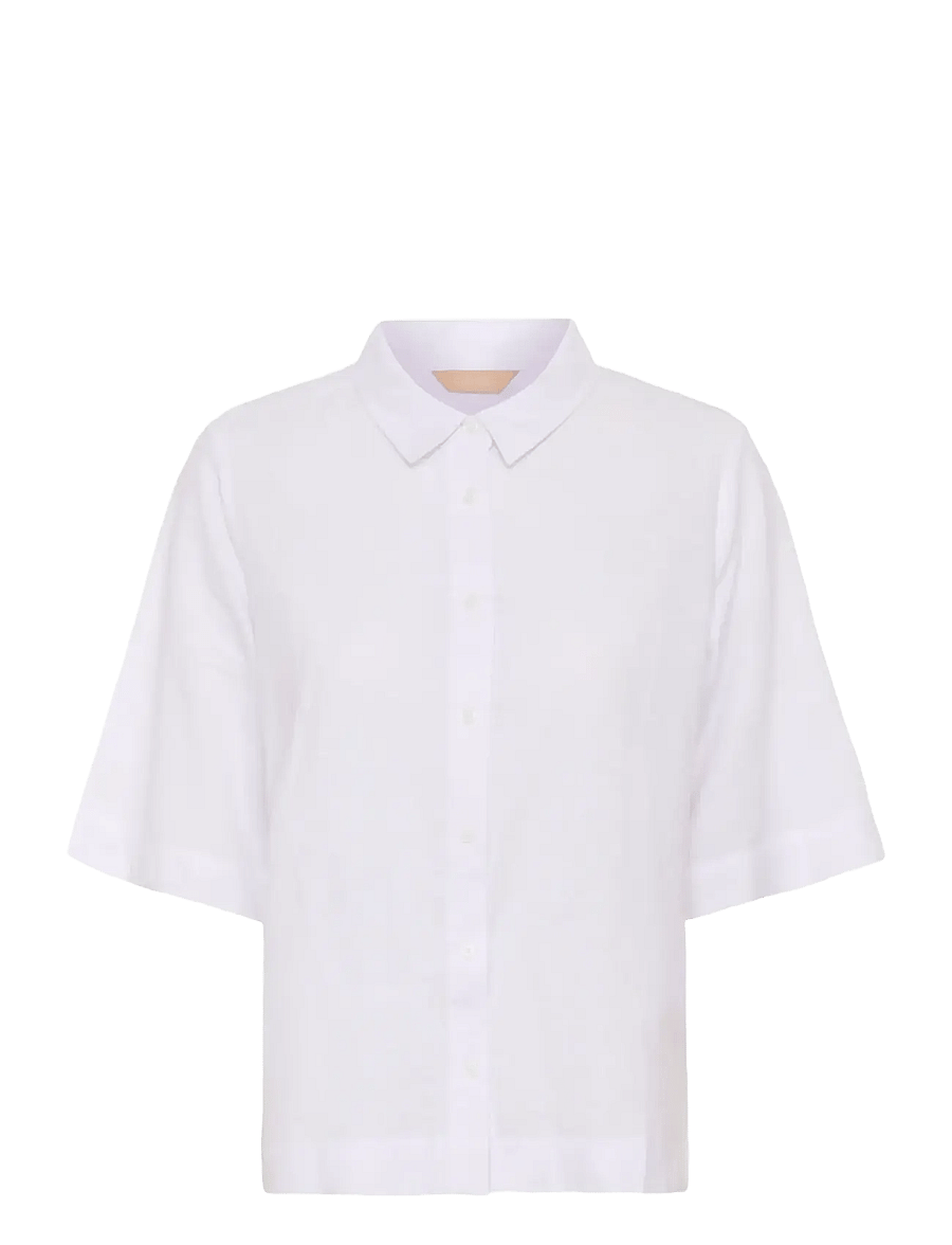 Culture - CUarletty Shirt - kortærmede skjorter - spring gardenia - 1
