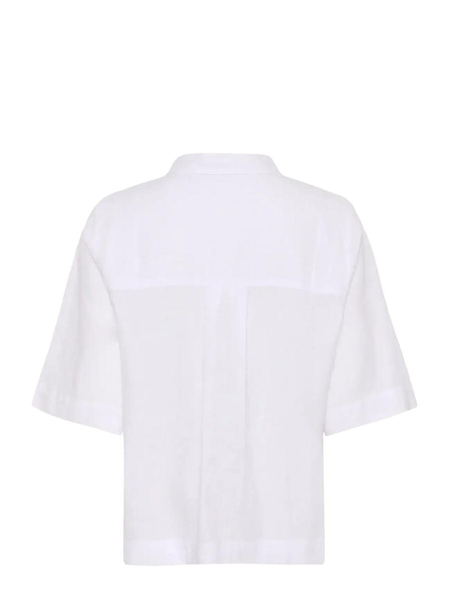 Culture - CUarletty Shirt - kortærmede skjorter - spring gardenia - 2