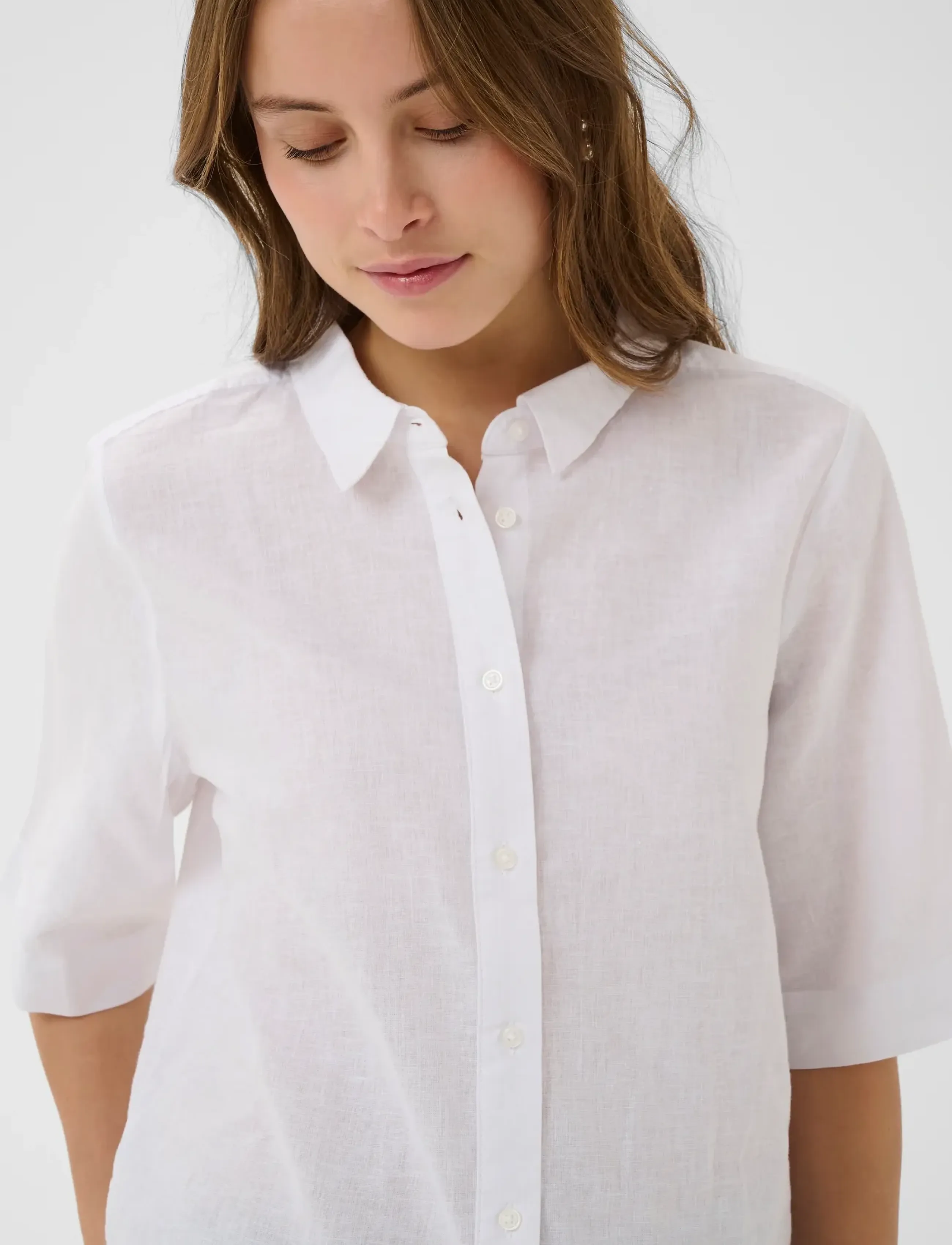 Culture - CUarletty Shirt - kortærmede skjorter - spring gardenia - 5