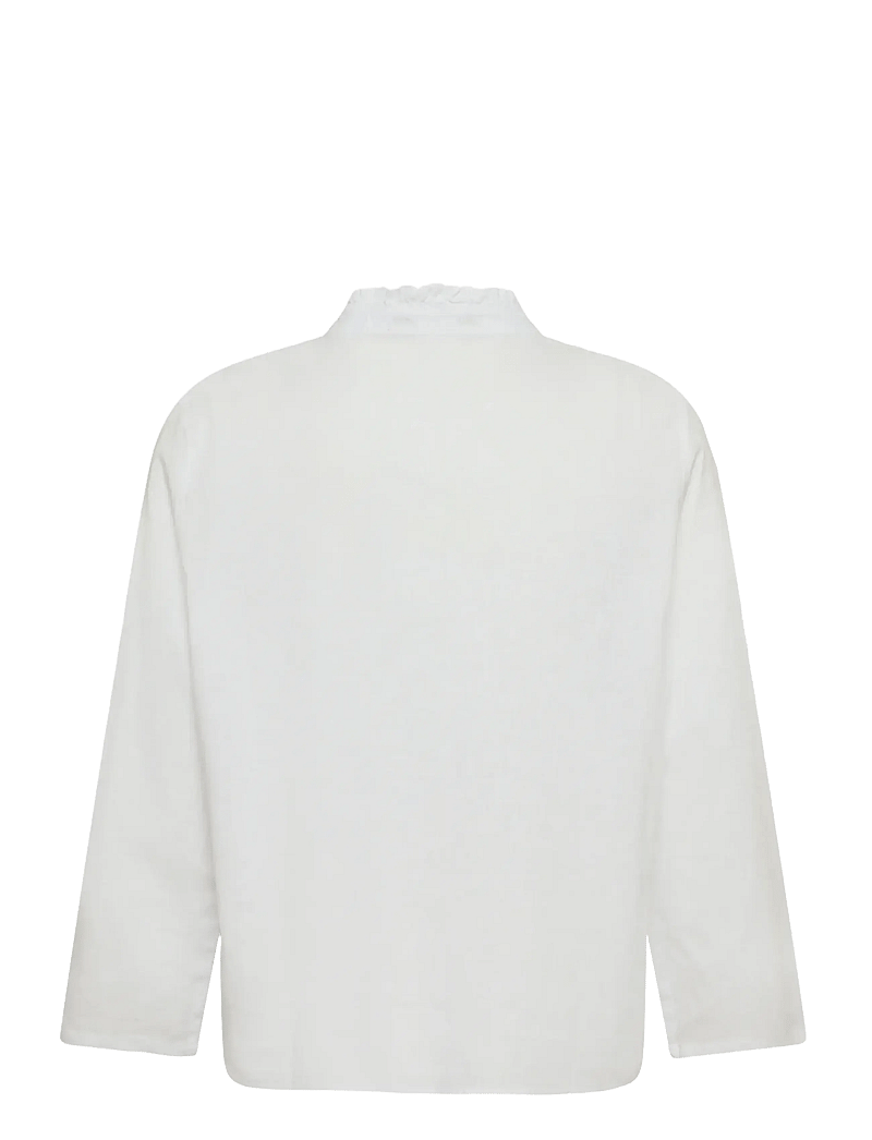 Culture - CUarletty Blouse - hørskjorter - spring gardenia - 2