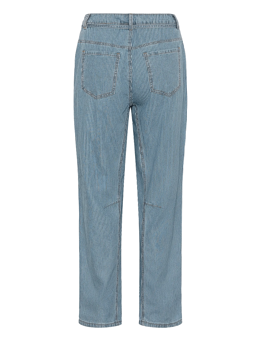 Culture - CUayna Barrel Pants - straight jeans - blue/white stripe - 2