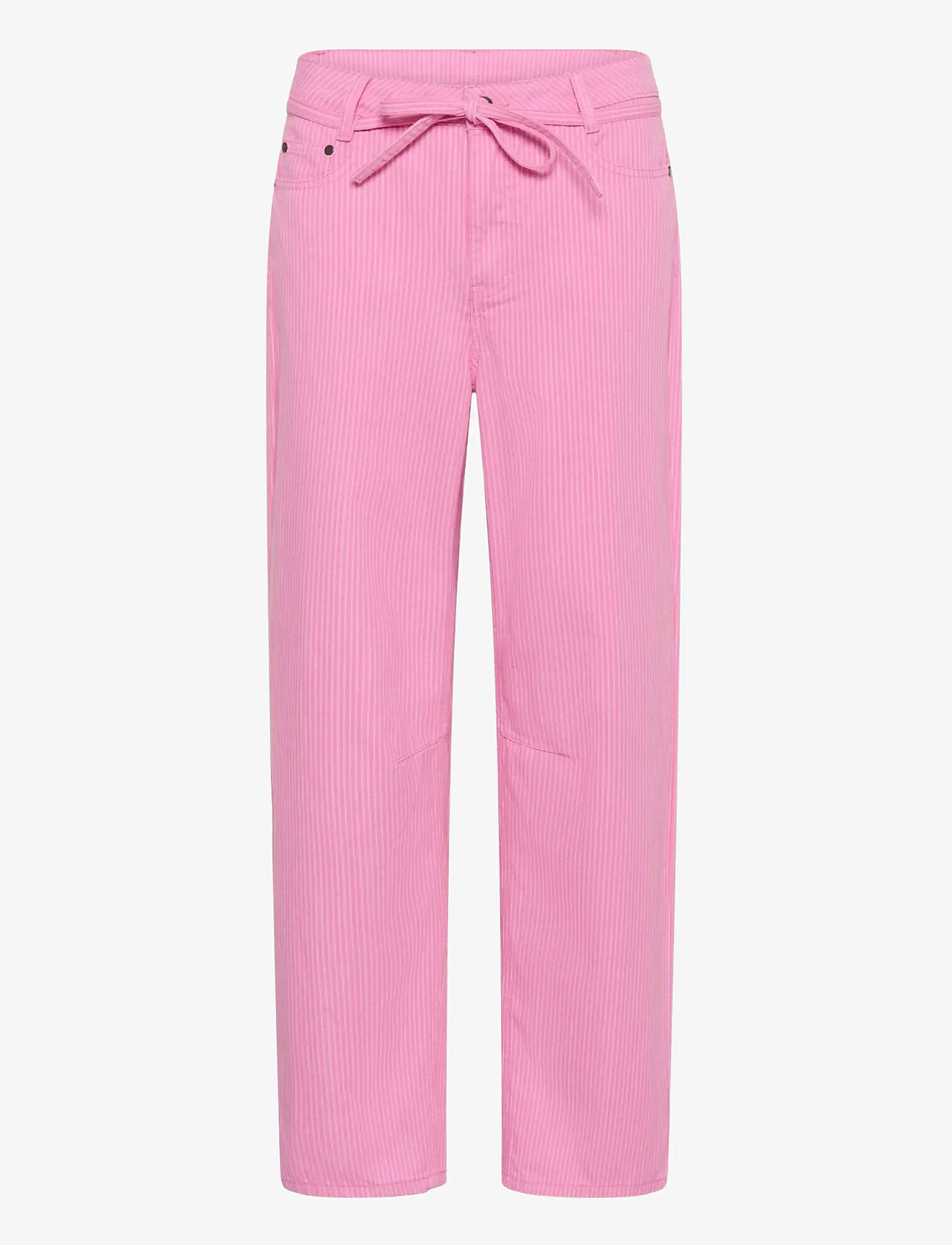 Culture - CUayna Barrel Pants - straight jeans - pink stripe - 1