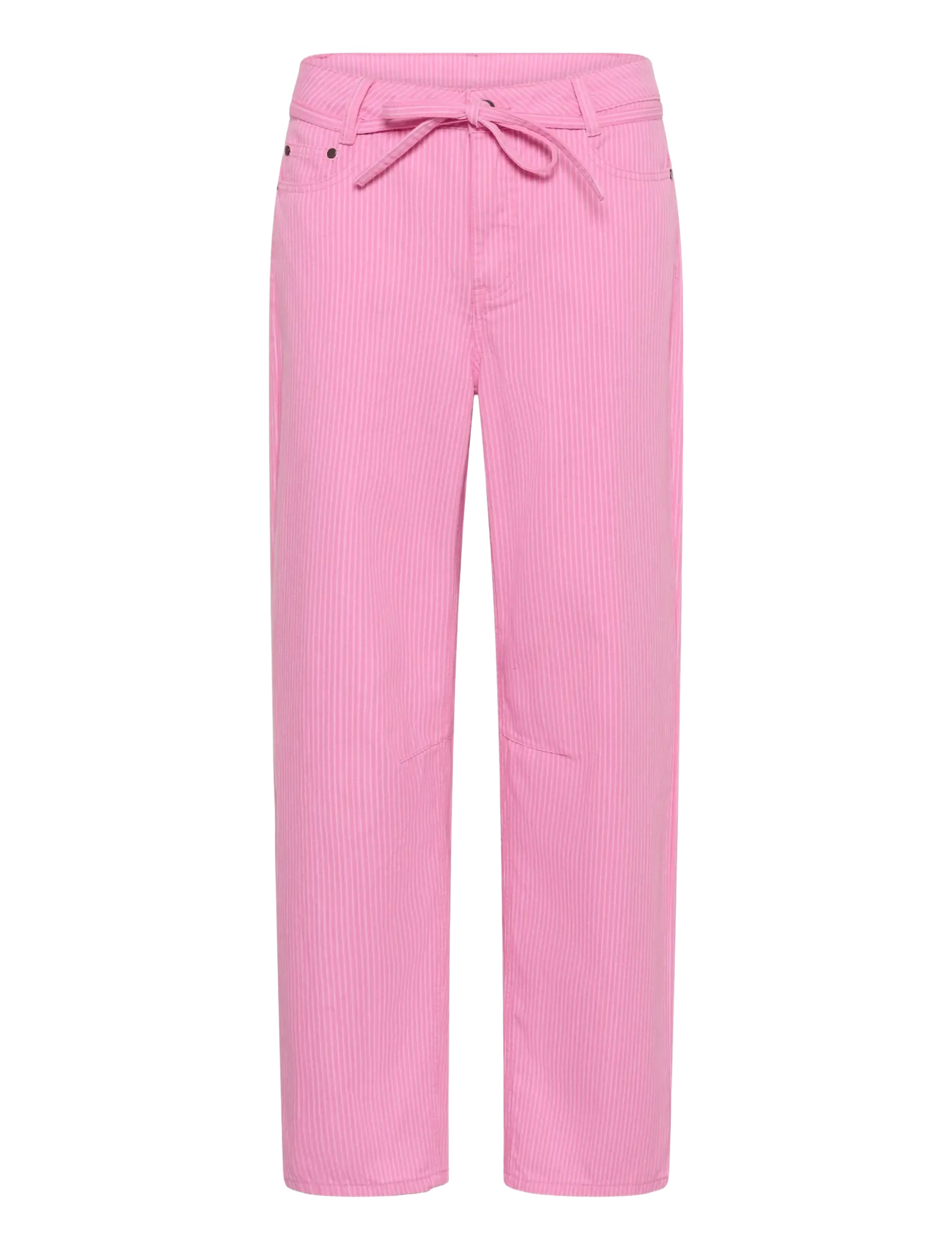 Culture CUayna Barrel Pants - Culture - PINK STRIPE / pink/rose